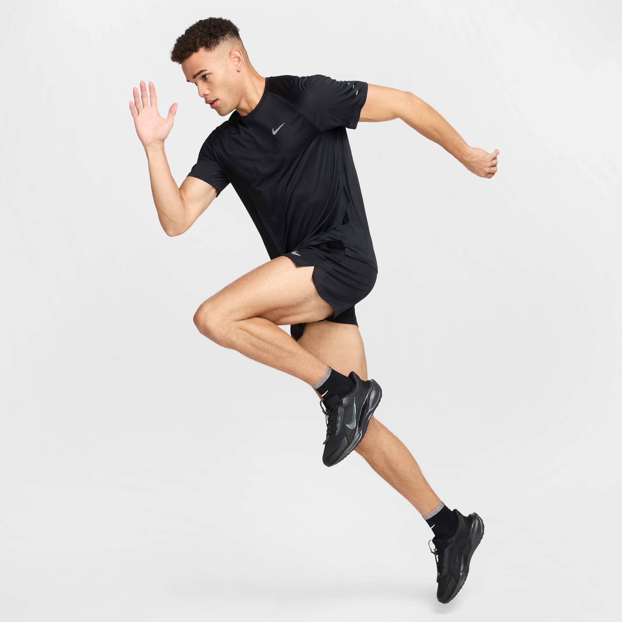 Nike Polera Stride, NEGRO, hi-res