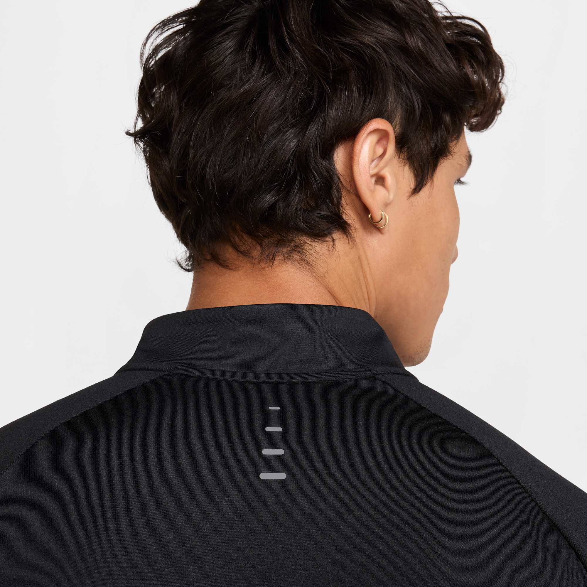 Nike Polera Dri-FIT 1/4-Zip Stride, NEGRO, hi-res