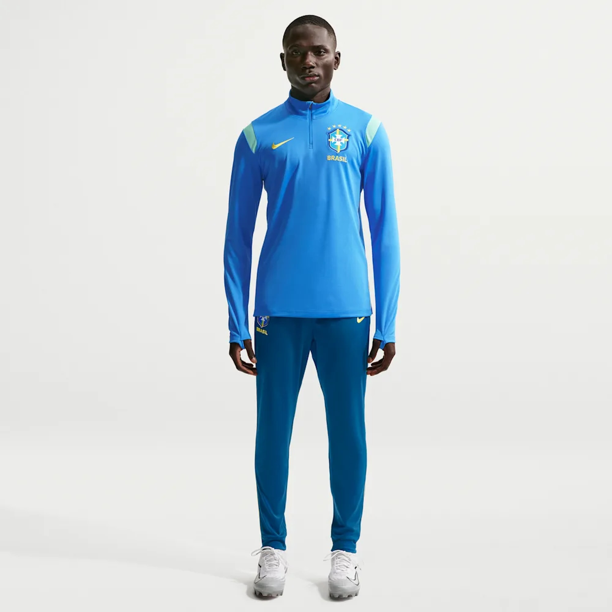 Nike Camiseta Brasil Academy Pro, AZUL, hi-res