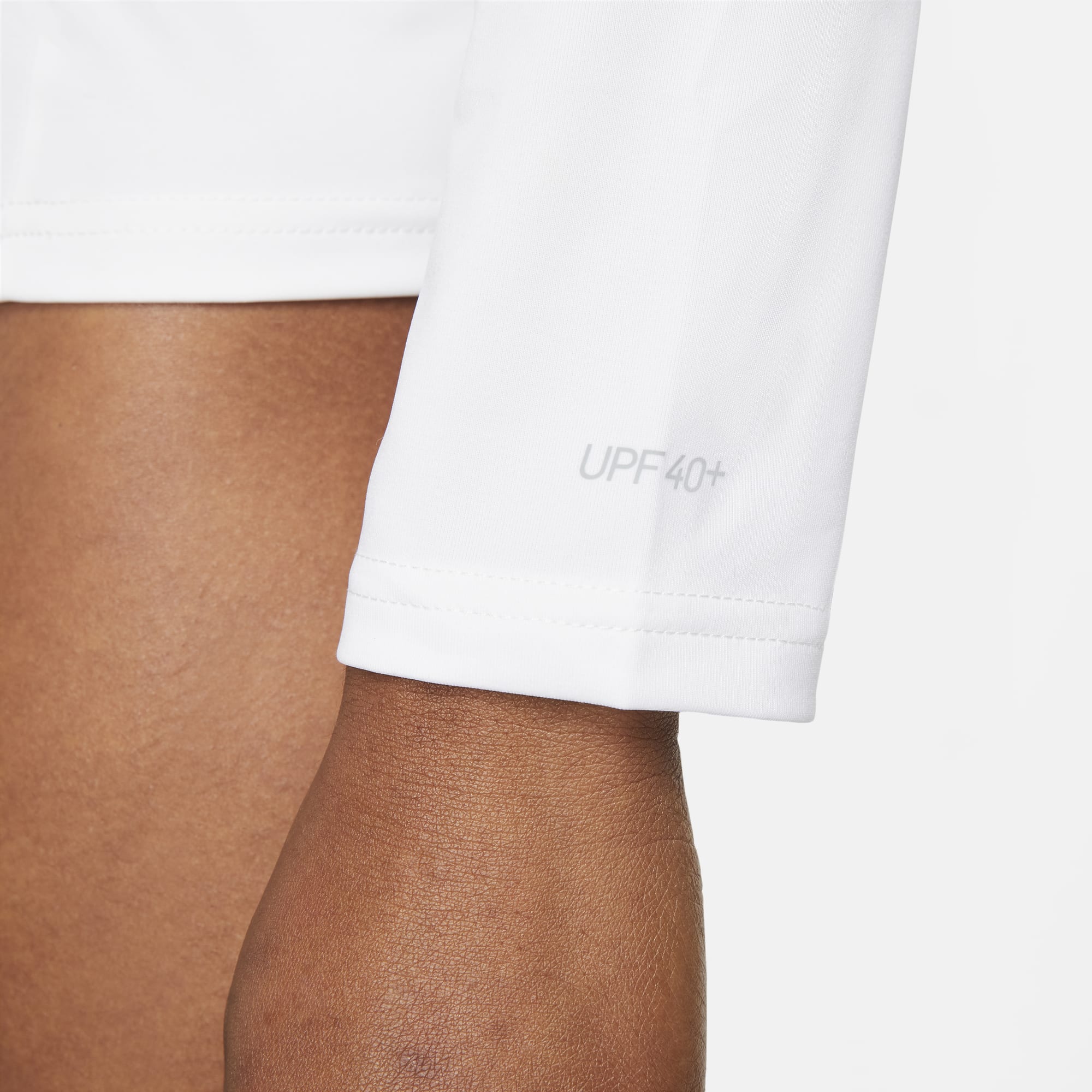 Nike Polera Essential Swim Hydroguard, BLANCO, hi-res