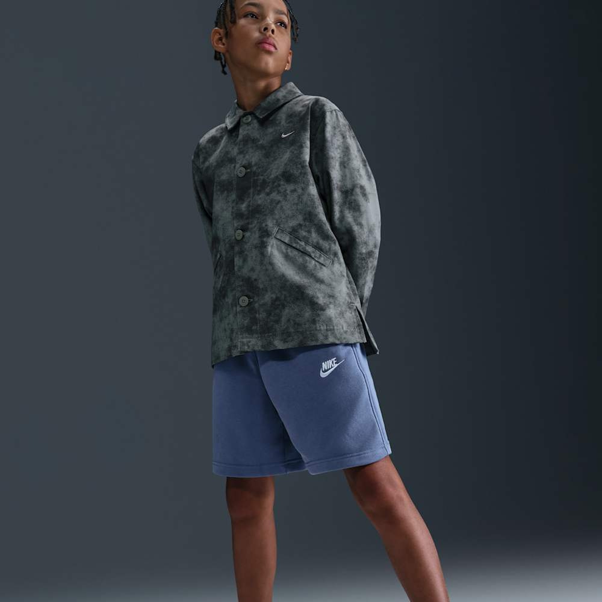 Nike Shorts Sportswear Club Fleece, AZUL, hi-res