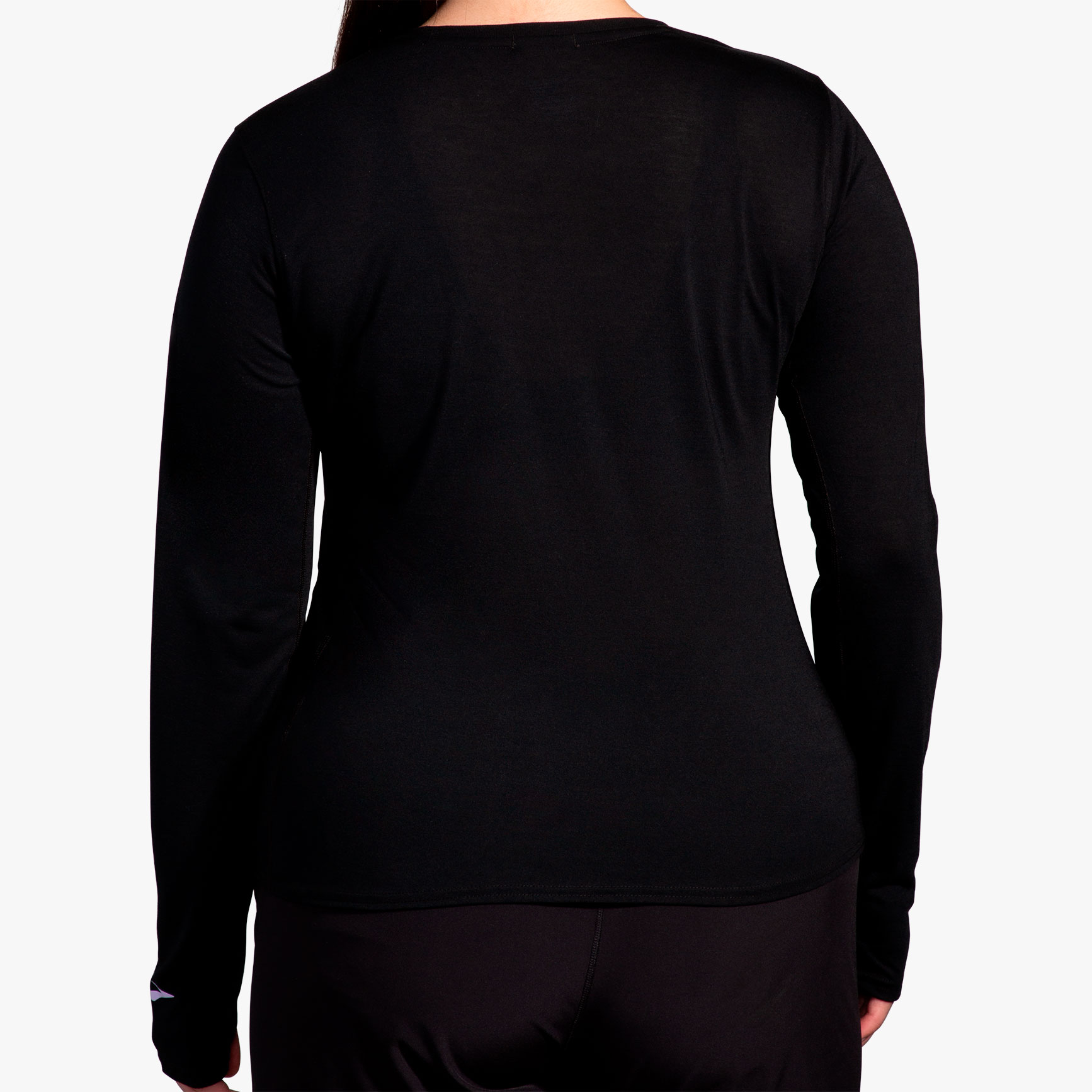 Brooks Distance Long Sleeve 3.0, NEGRO, hi-res