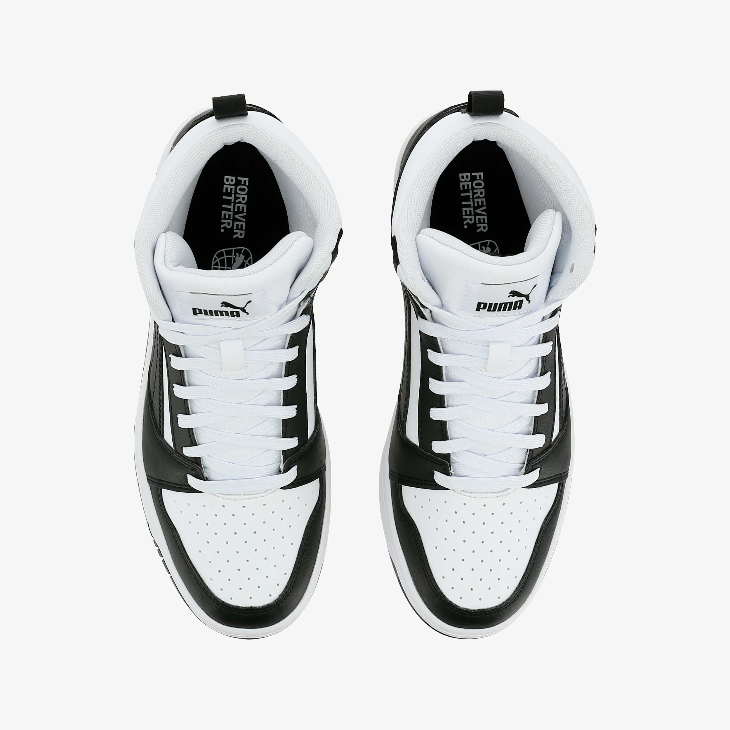 Puma Zapatillas Rebound V6 Mid JR, NEGRO, hi-res
