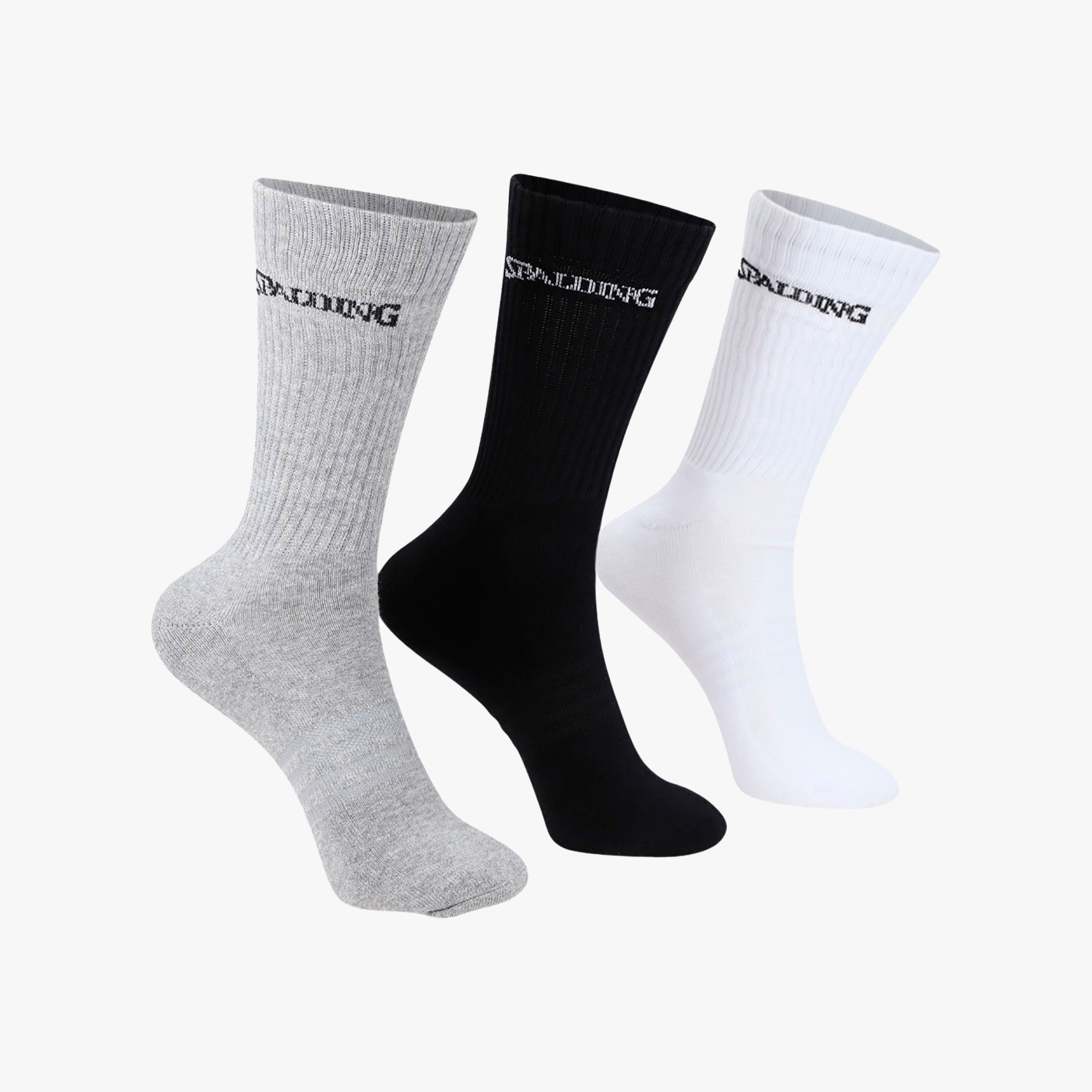 Spalding Calcetines Largos 3 Pares, SURTIDO, hi-res