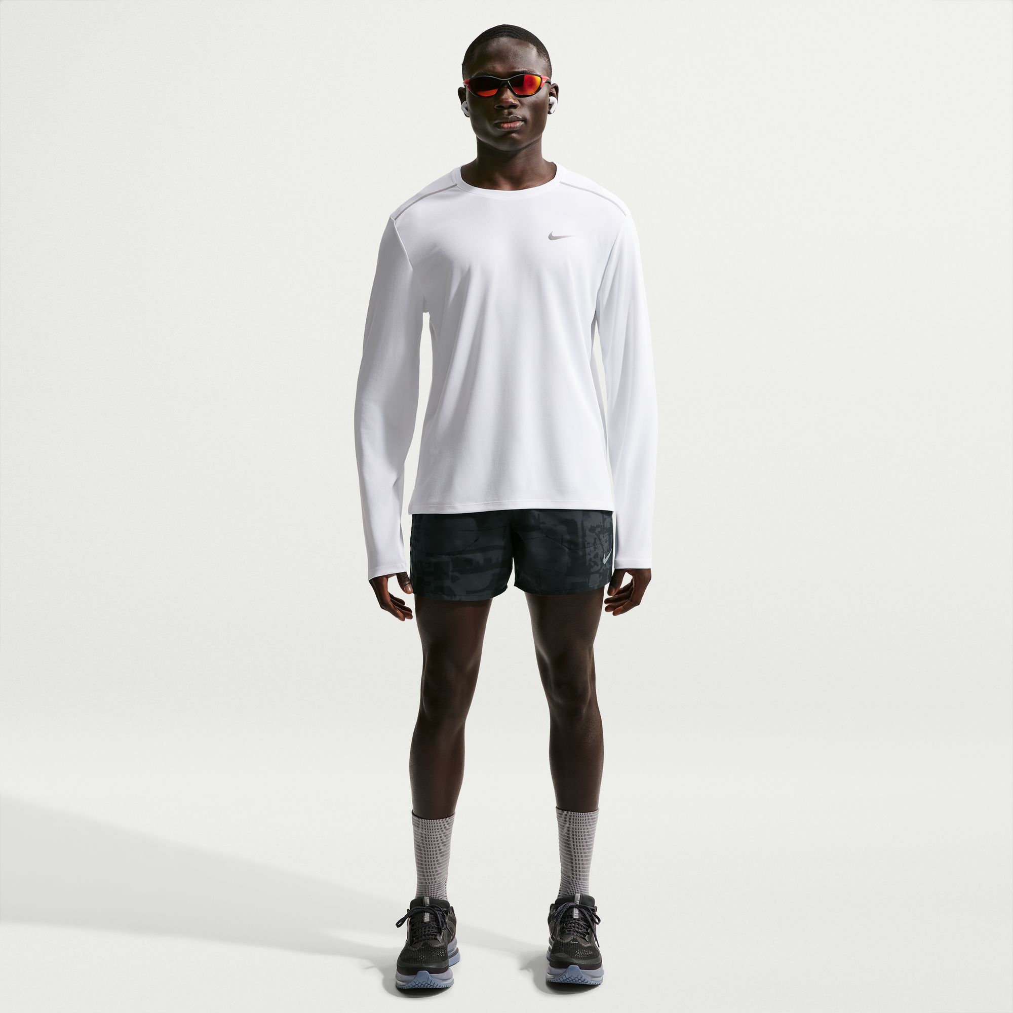 Nike Polera Miler, BLANCO, hi-res