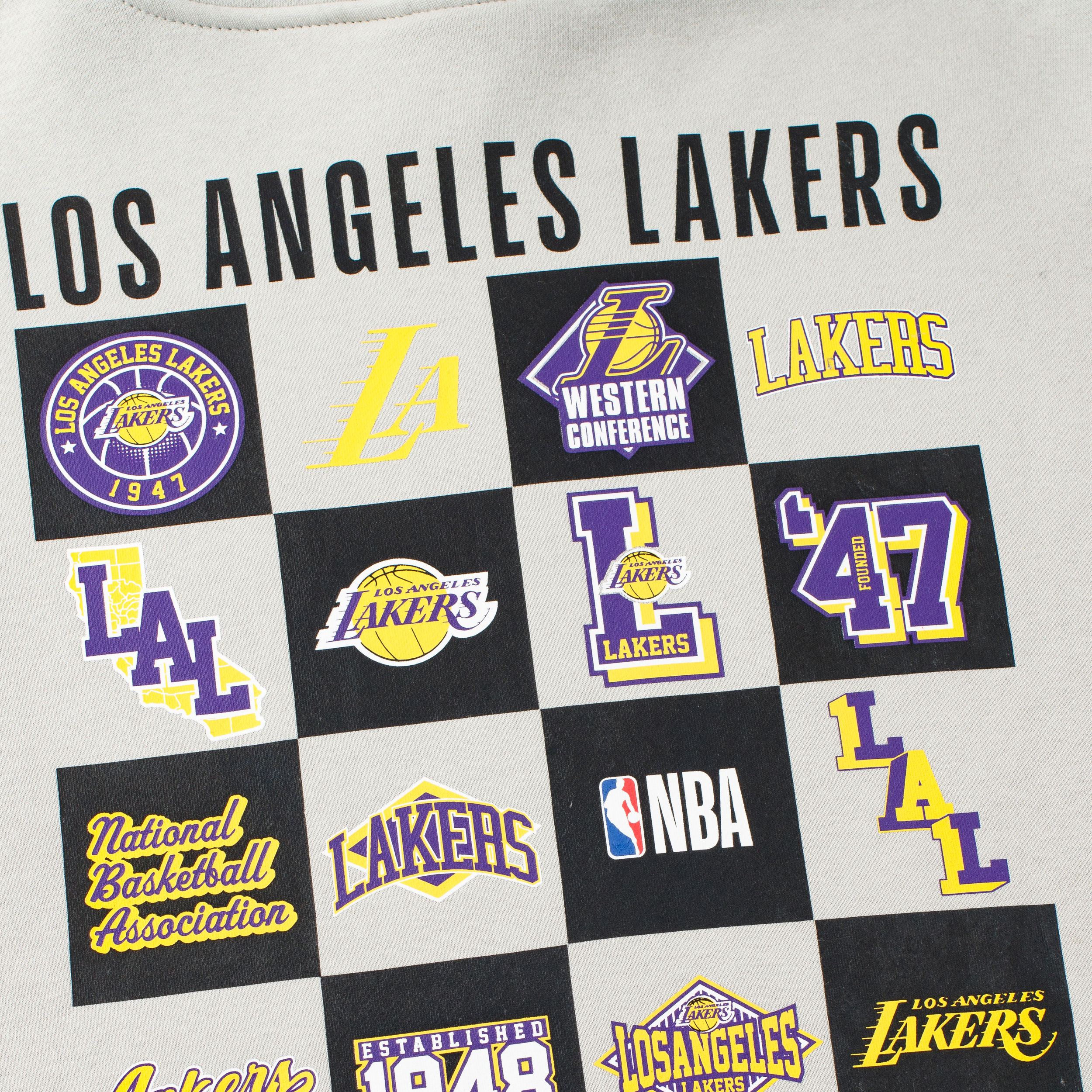 NBA Poler&oacute;n Los Angeles Lakers, GRIS, hi-res