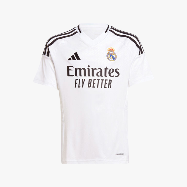 adidas Camiseta Uniforme Local Real Madrid 24/25 Ni&ntilde;os, BLANCO, hi-res
