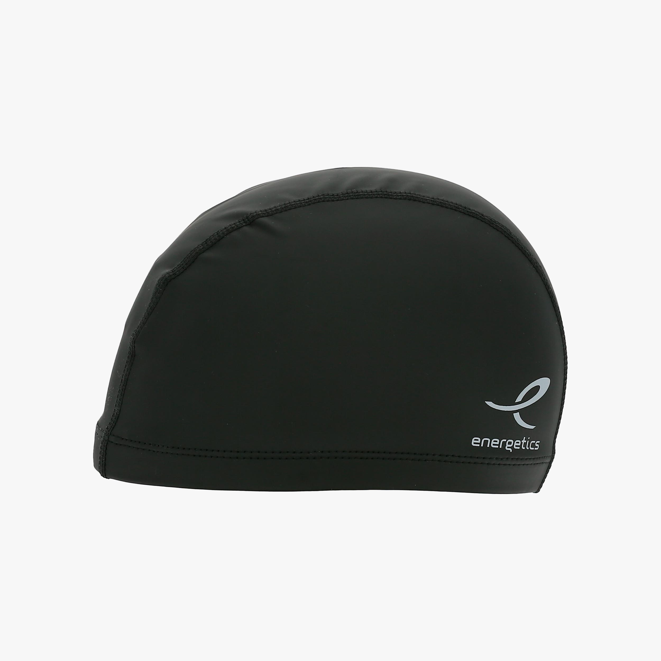 Energetics Gorro de Nataci&oacute;n PU Flex, NEGRO, hi-res