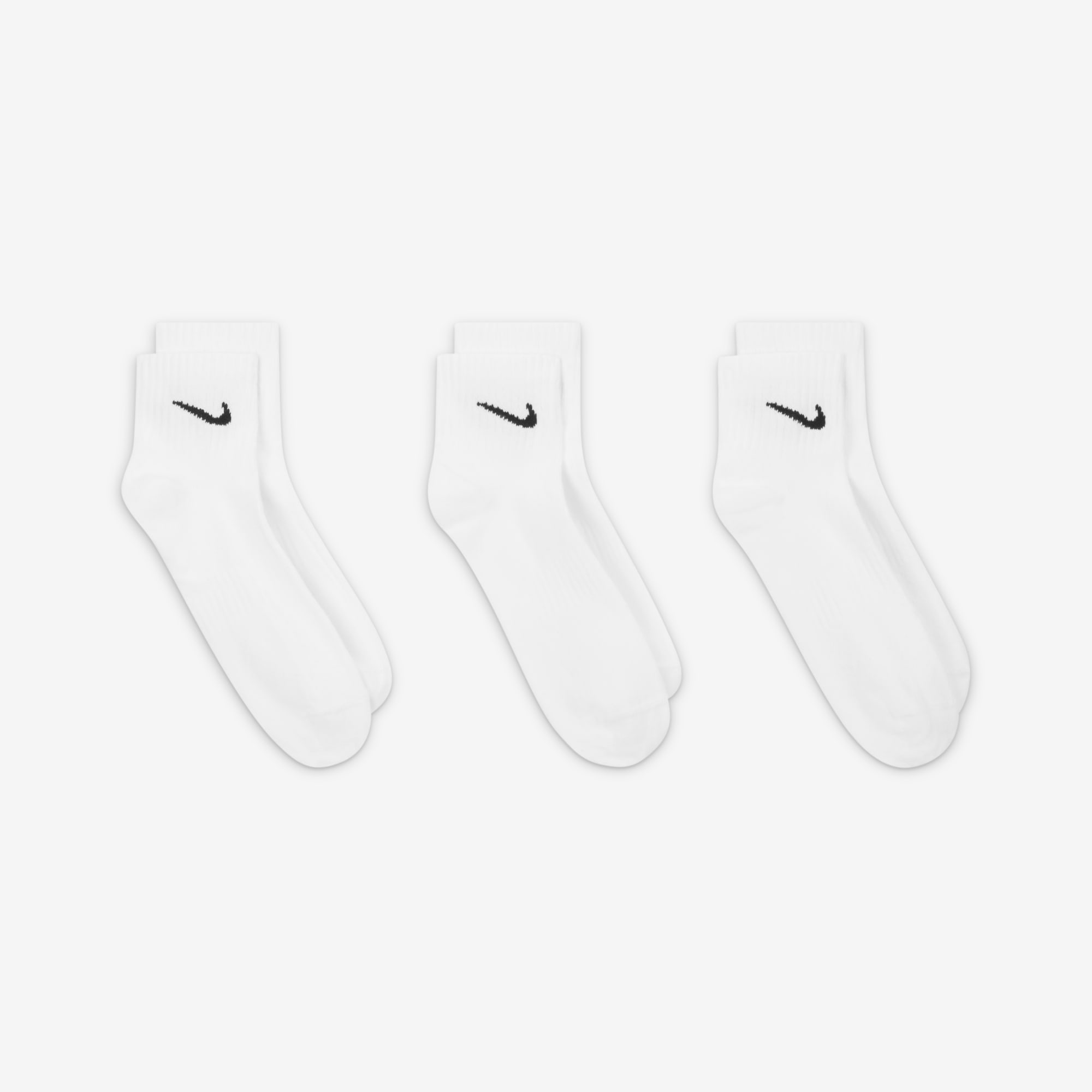 Nike Calcetines Everyday Lightweight Cortos 3 Pares, BLANCO, hi-res