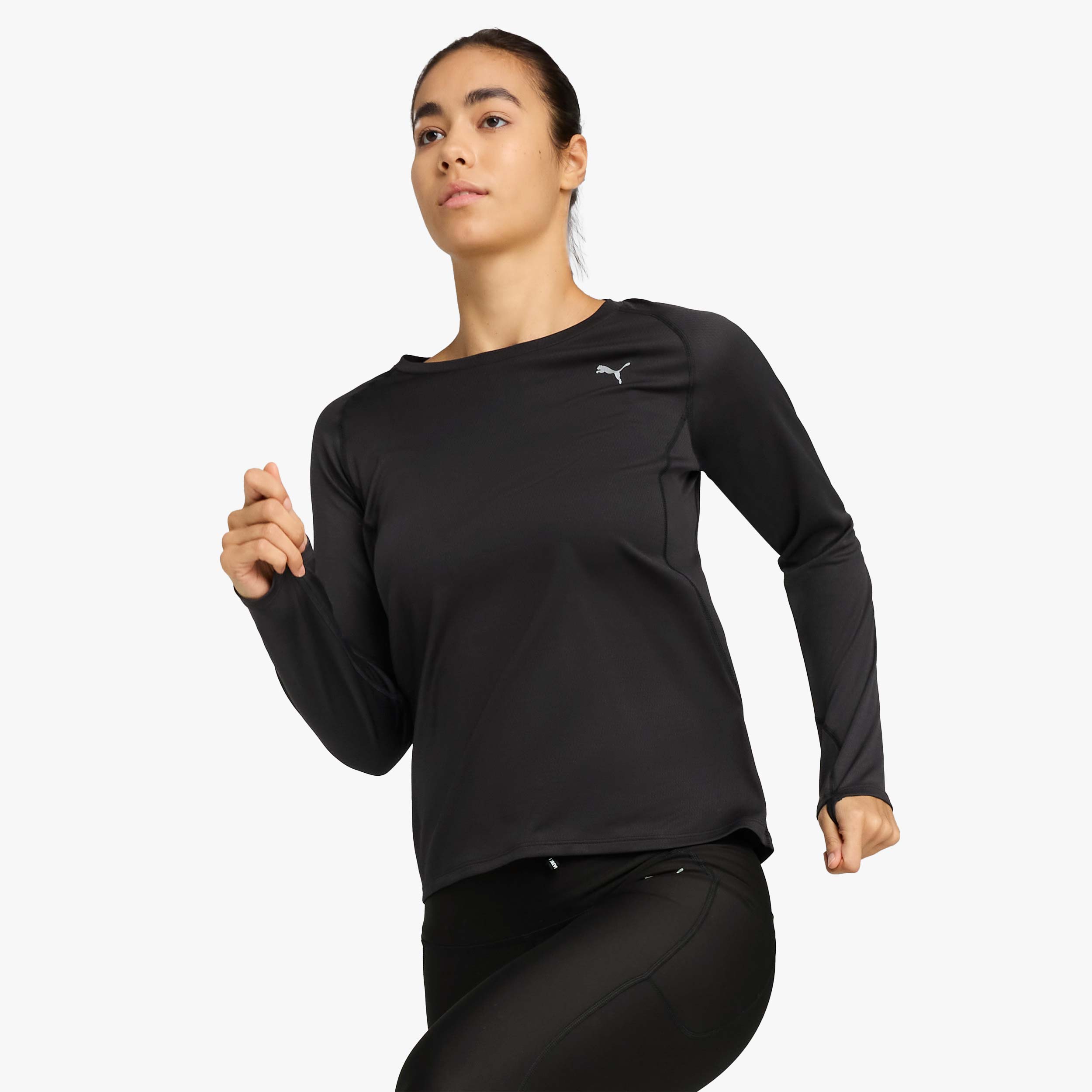 Puma Polera manga larga VELOCITY, NEGRO, hi-res