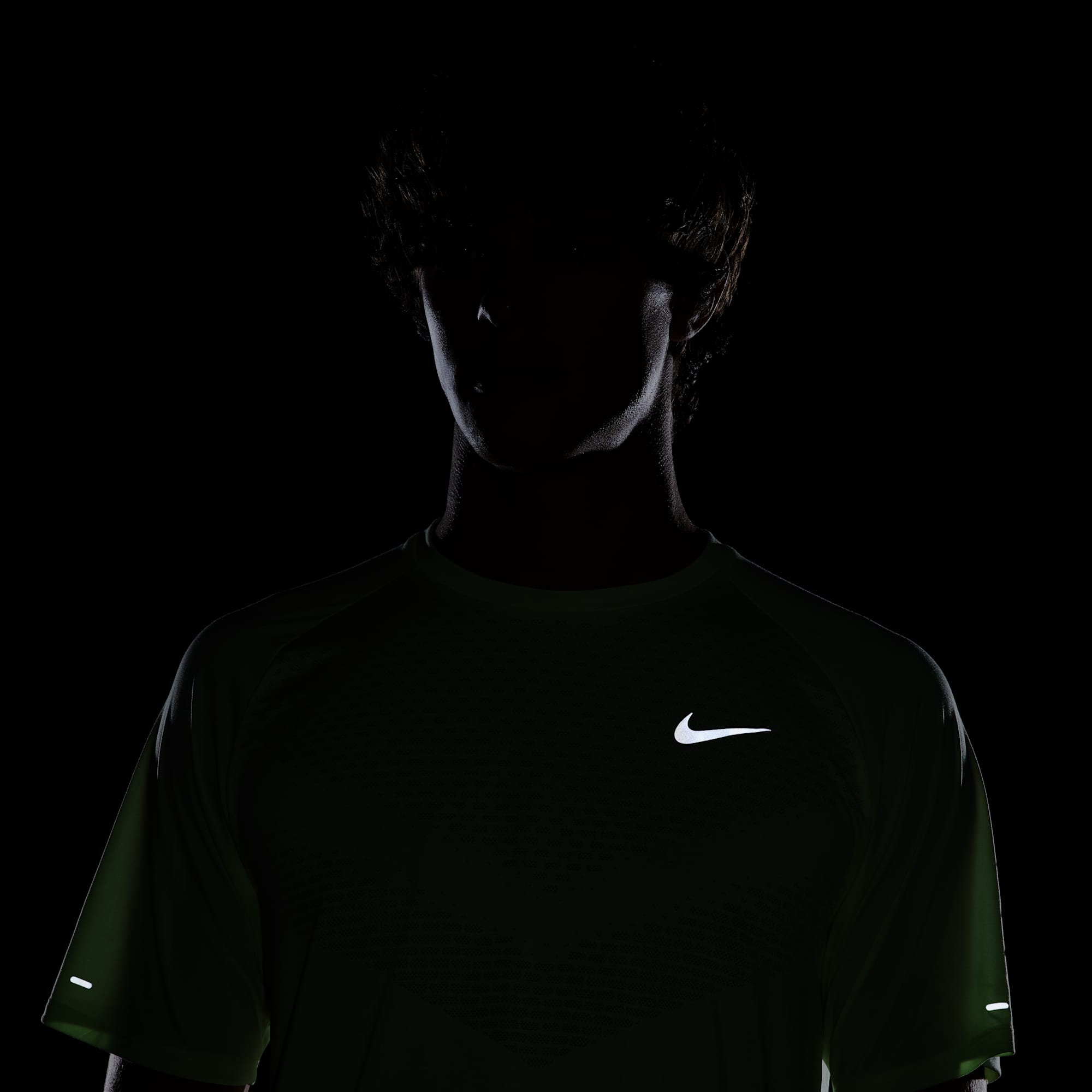 Nike Polera Stride, AMARILLO, hi-res