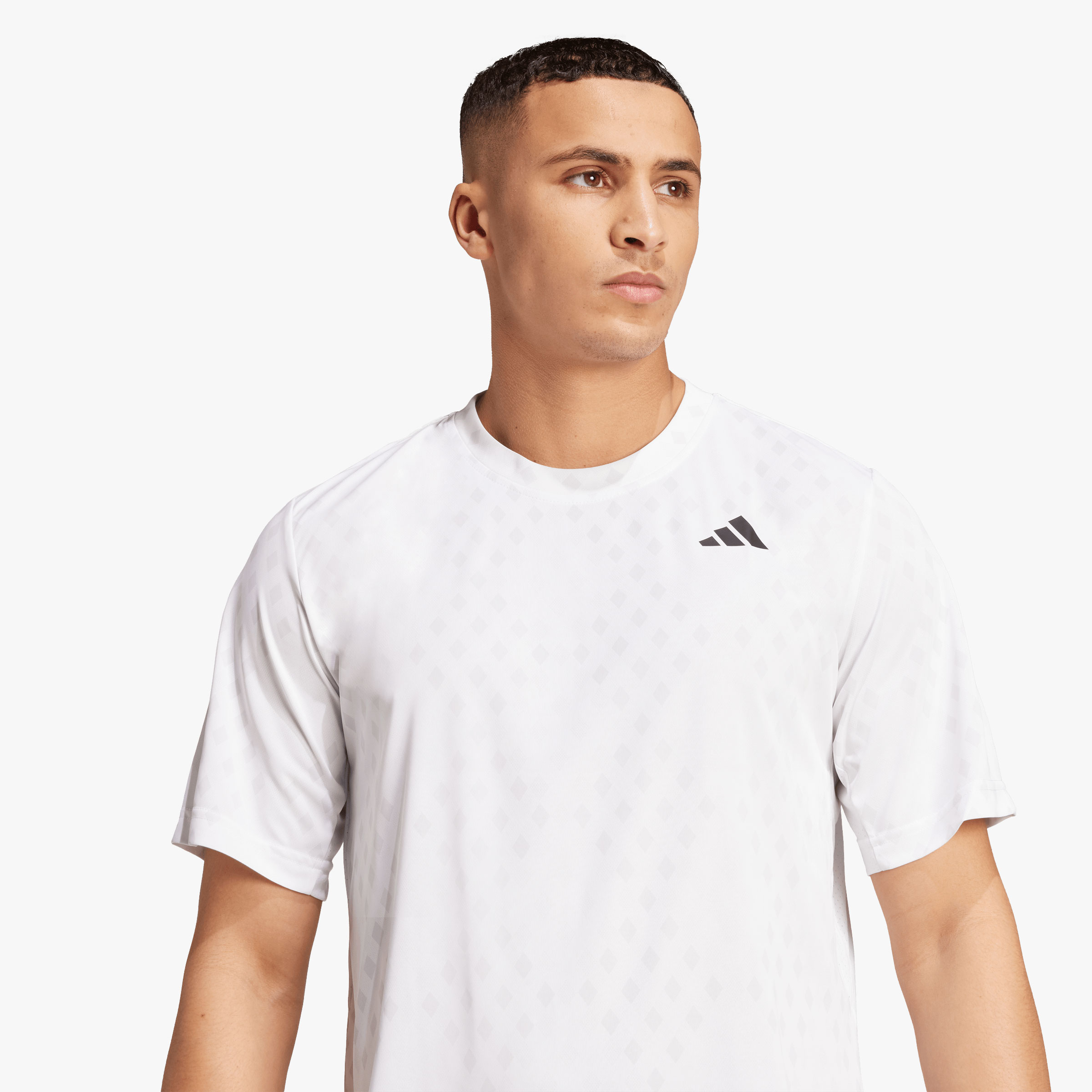 adidas Polera Tenis Club Climacool Graphic, BLANCO, hi-res