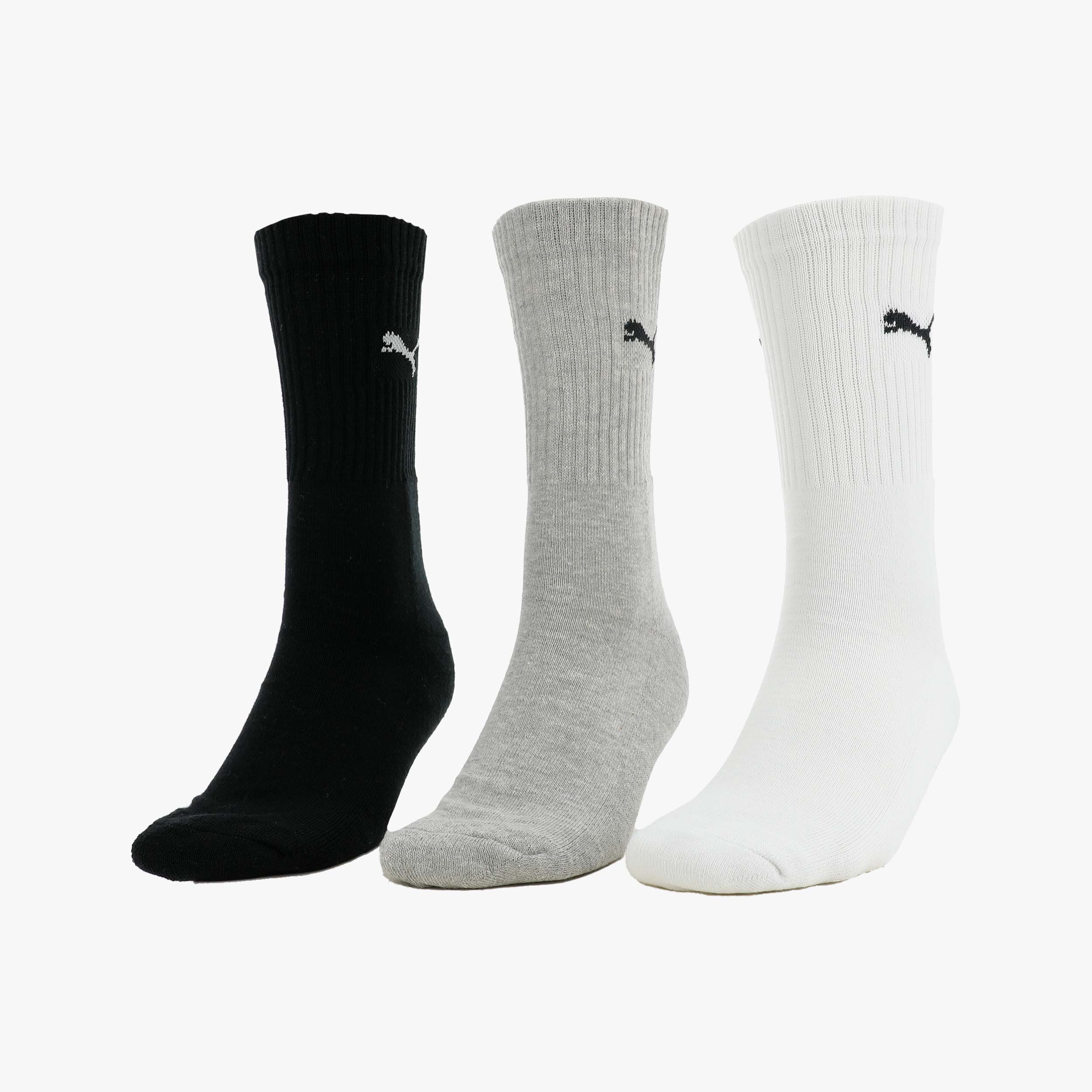 Puma Calcetines Sport Largos 3 Pares, NEGRO, hi-res