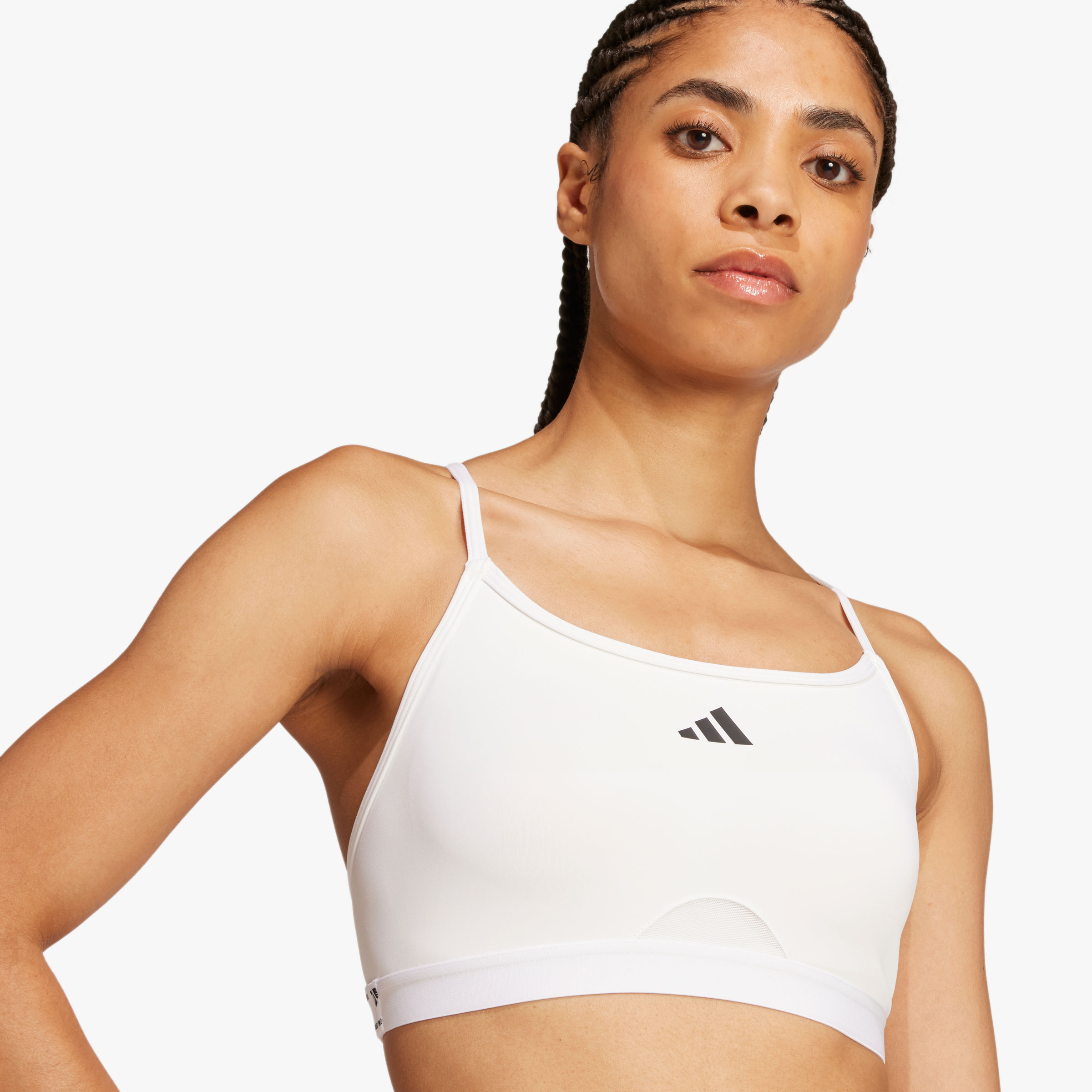 adidas Top Deportivo Aeroreact, BLANCO, hi-res