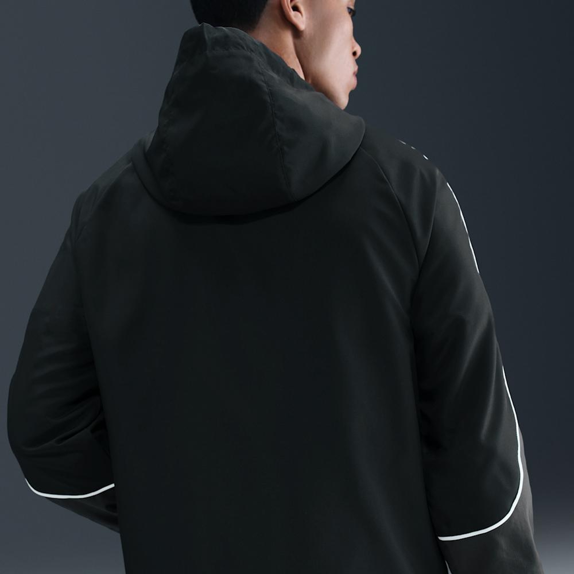 Nike Chaqueta de F&uacute;tbol Academy+, NEGRO, hi-res