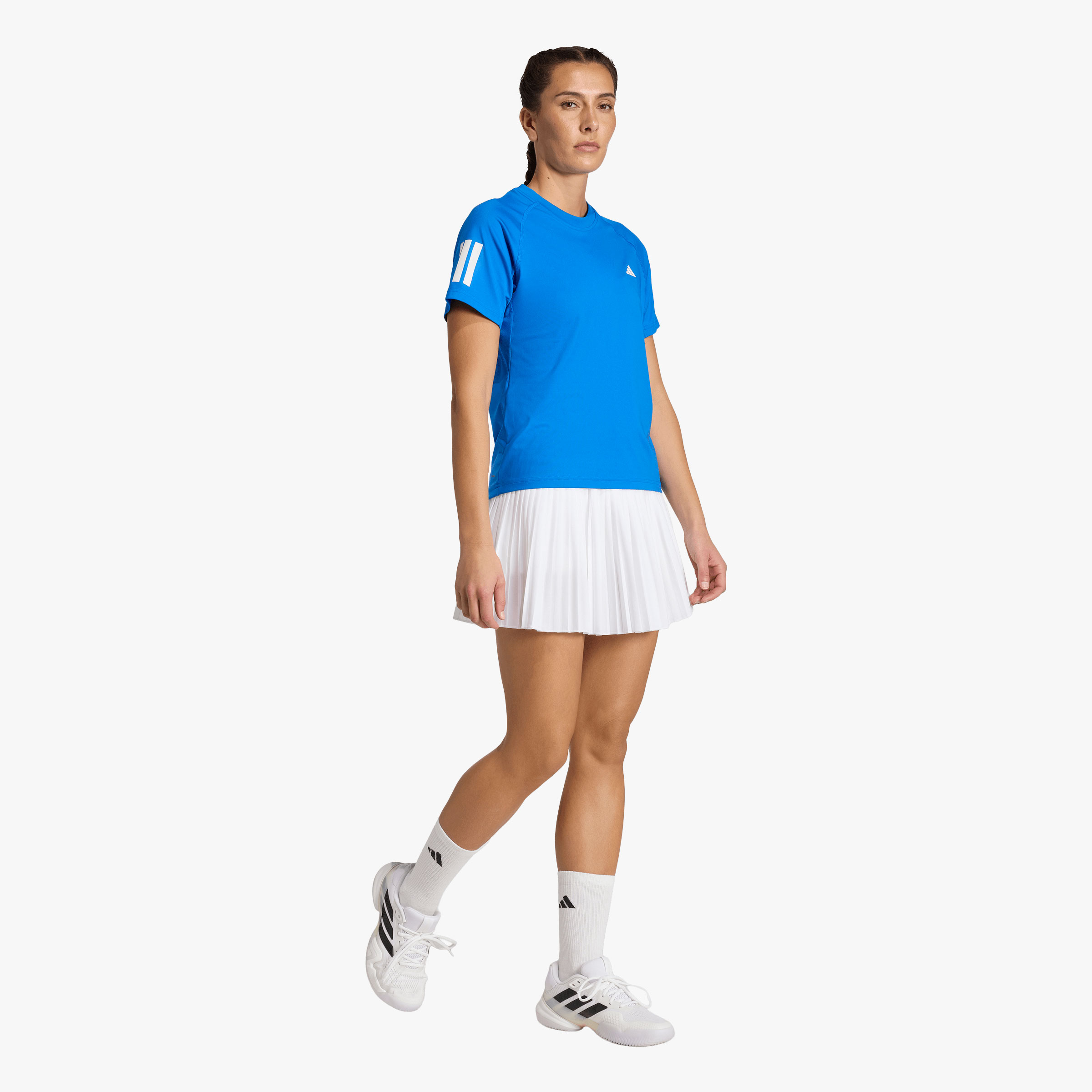 adidas Polera de Tenis Club Climacool 3 Tiras, AMARILLO, hi-res