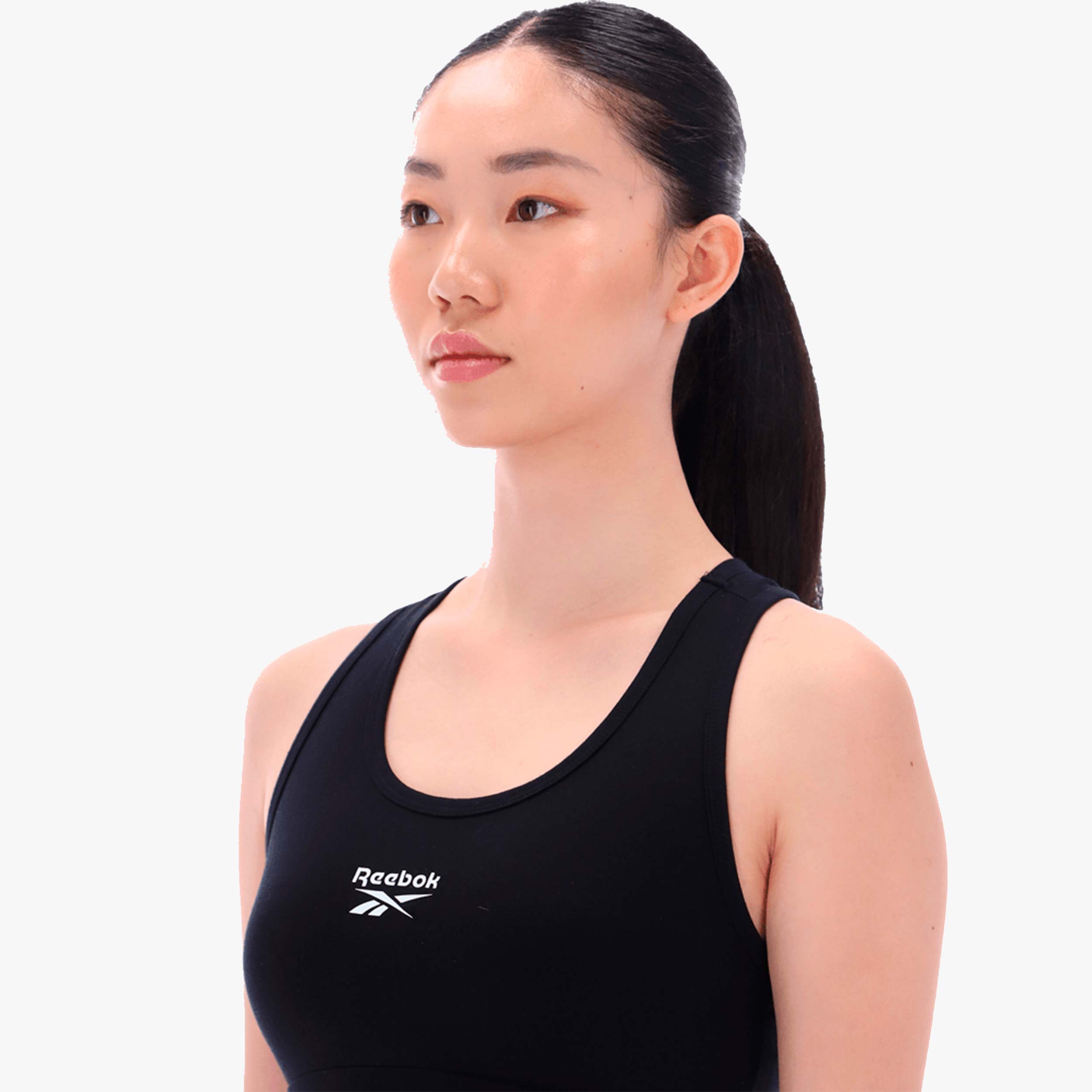 Reebok Top Deportivo Identity Small Logo, NEGRO, hi-res