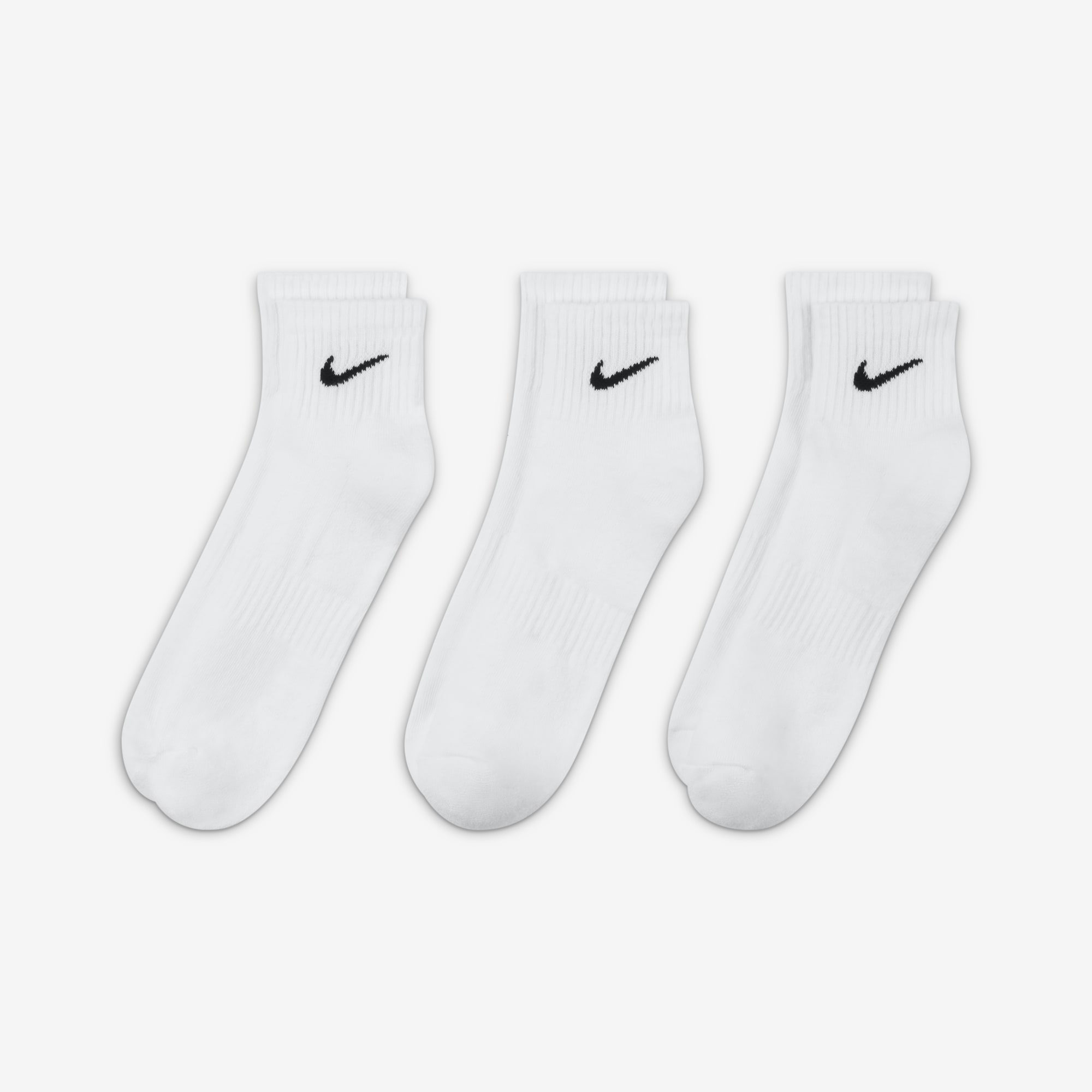 Nike Calcetines Everyday Cushioned Tobilleras 3 Pares, BLANCO, hi-res
