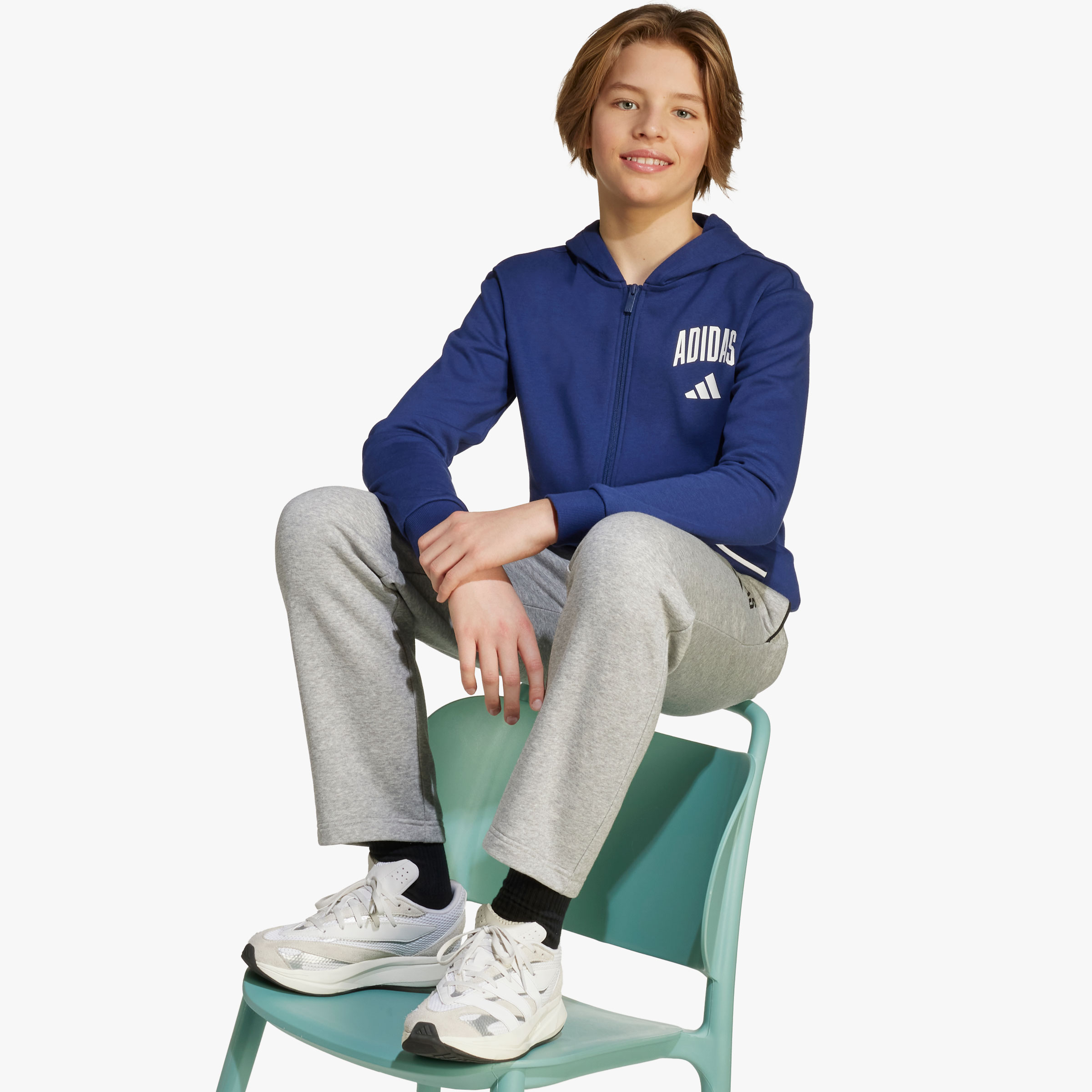 adidas Chaqueta Essentials Ni&ntilde;os, AZUL, hi-res