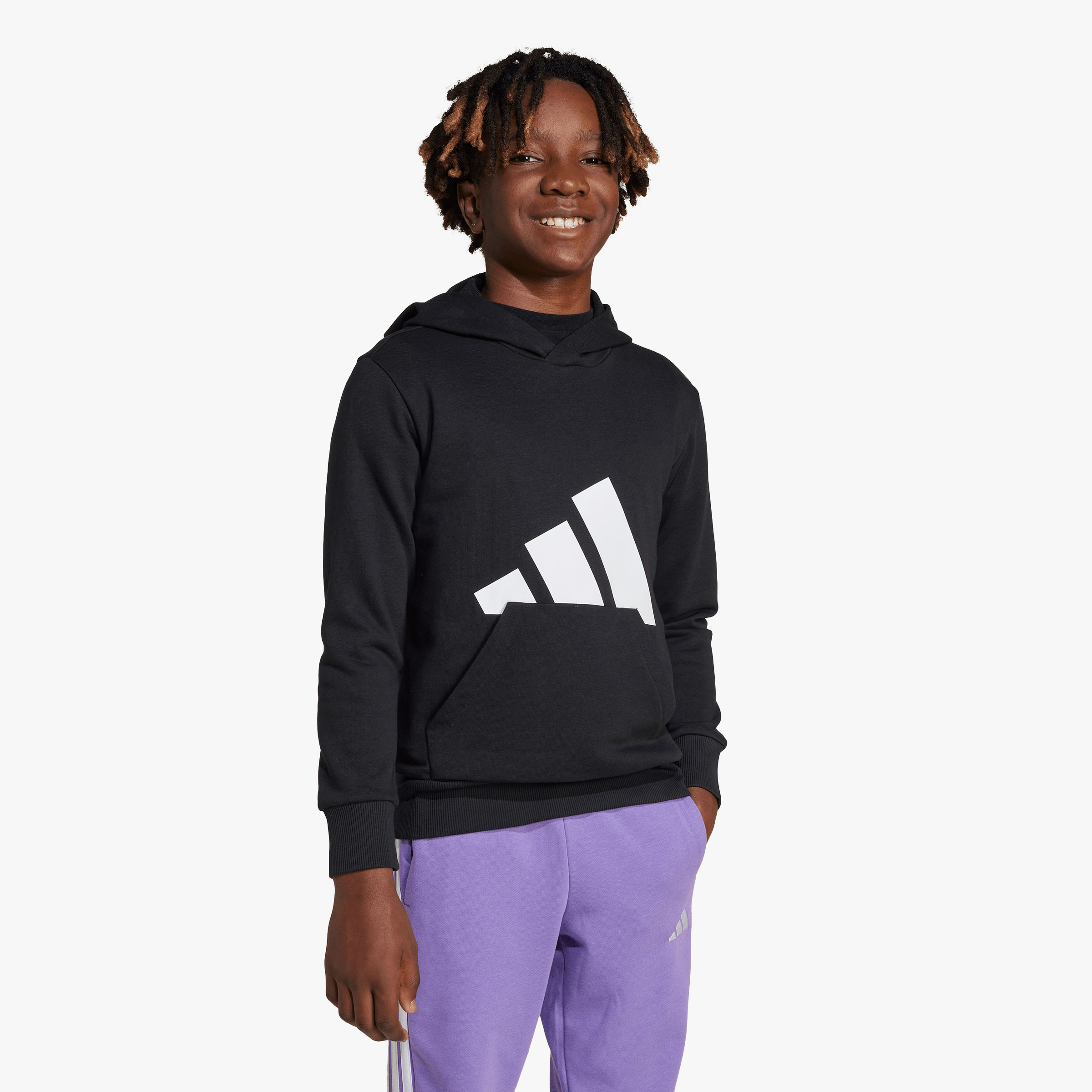 adidas Poler&oacute;n Essentials Ni&ntilde;os, NEGRO, hi-res
