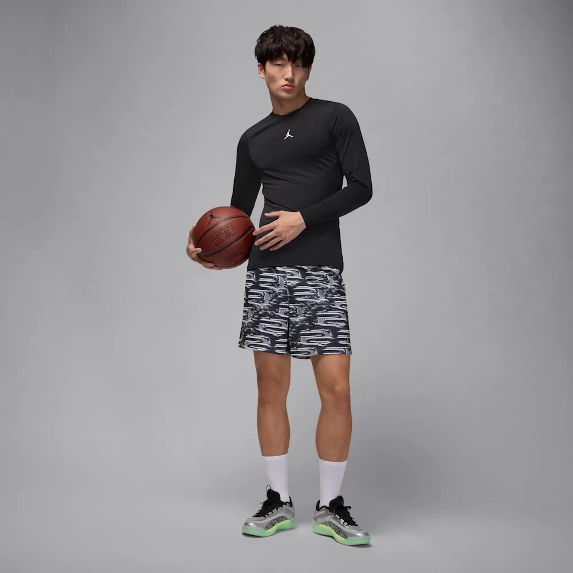 Jordan Polera manga larga Sport, NEGRO, hi-res