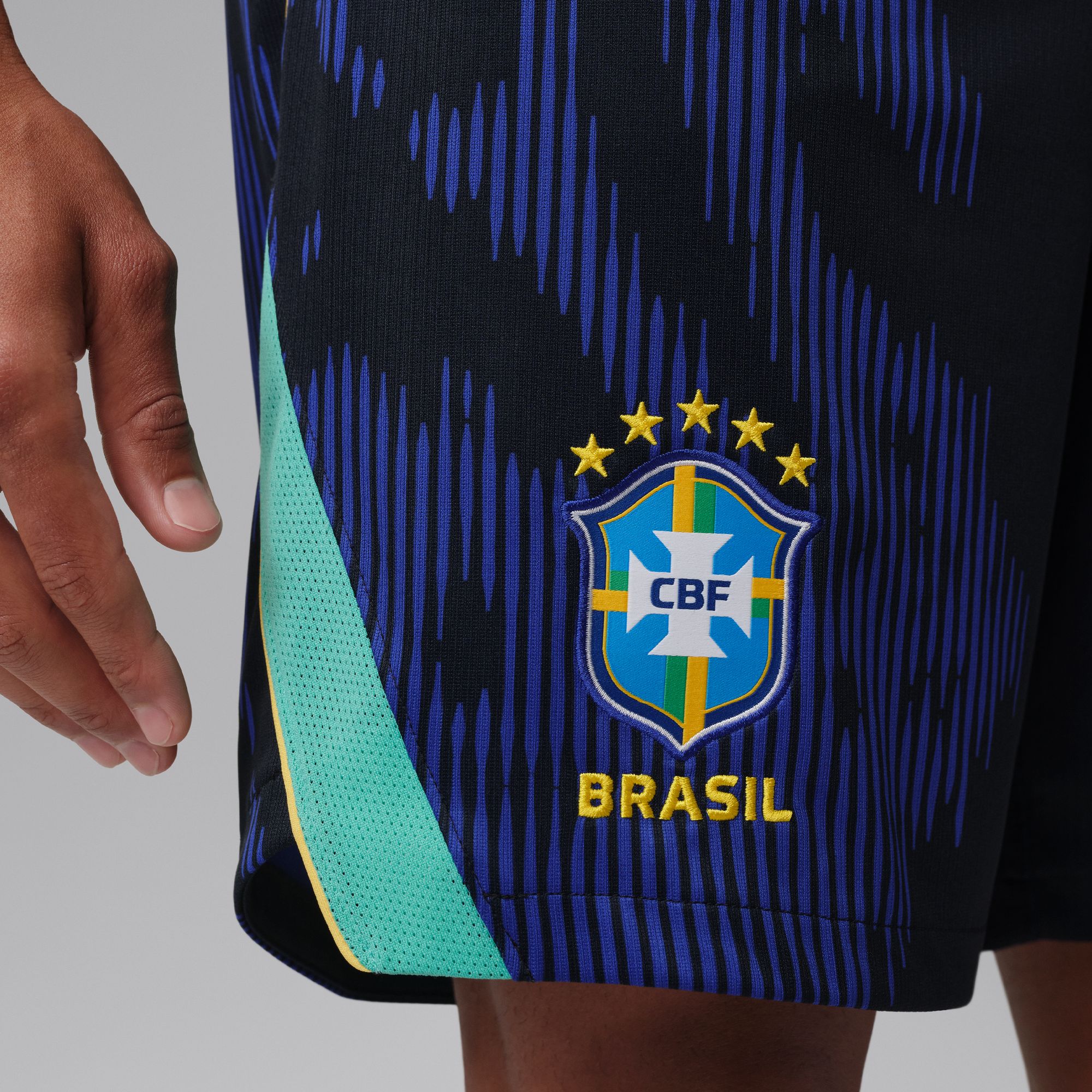 Jordan Shorts Brasil Stadium Visitante 2026, AZUL, hi-res