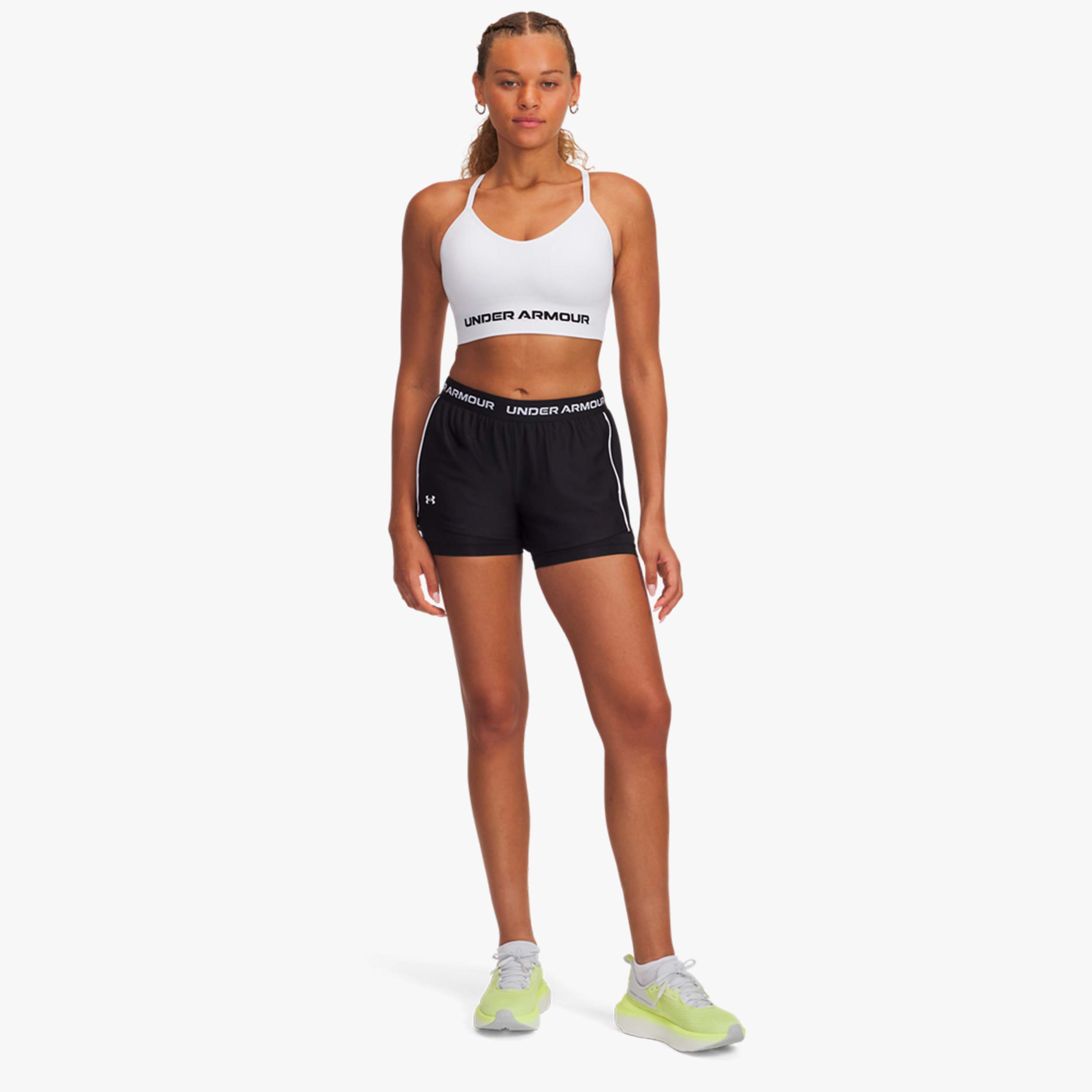 Under Armour Shorts Tech Play Up 2-in-1, NEGRO, hi-res
