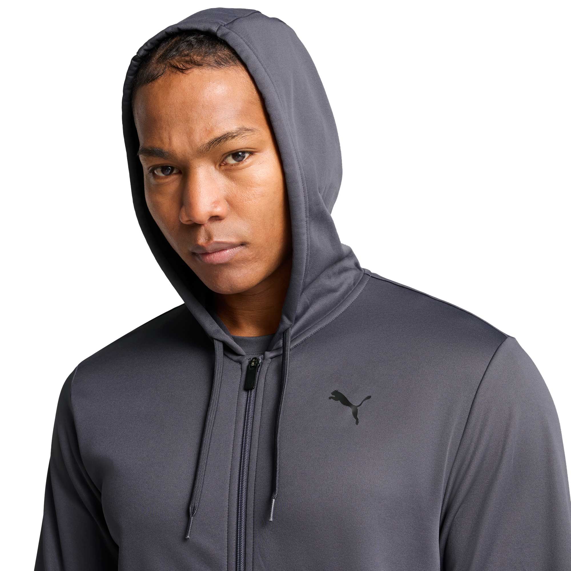 Puma Poler&oacute;n Train All Day Essentials PWRfleece, GRIS, hi-res
