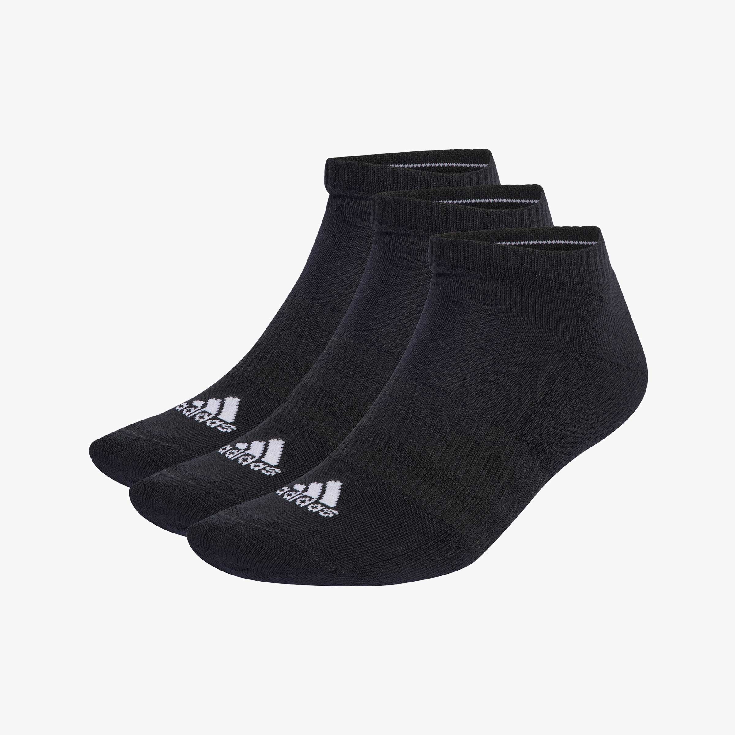 adidas Calcetines Cushioned Invisibles 3 Pares, NEGRO, hi-res