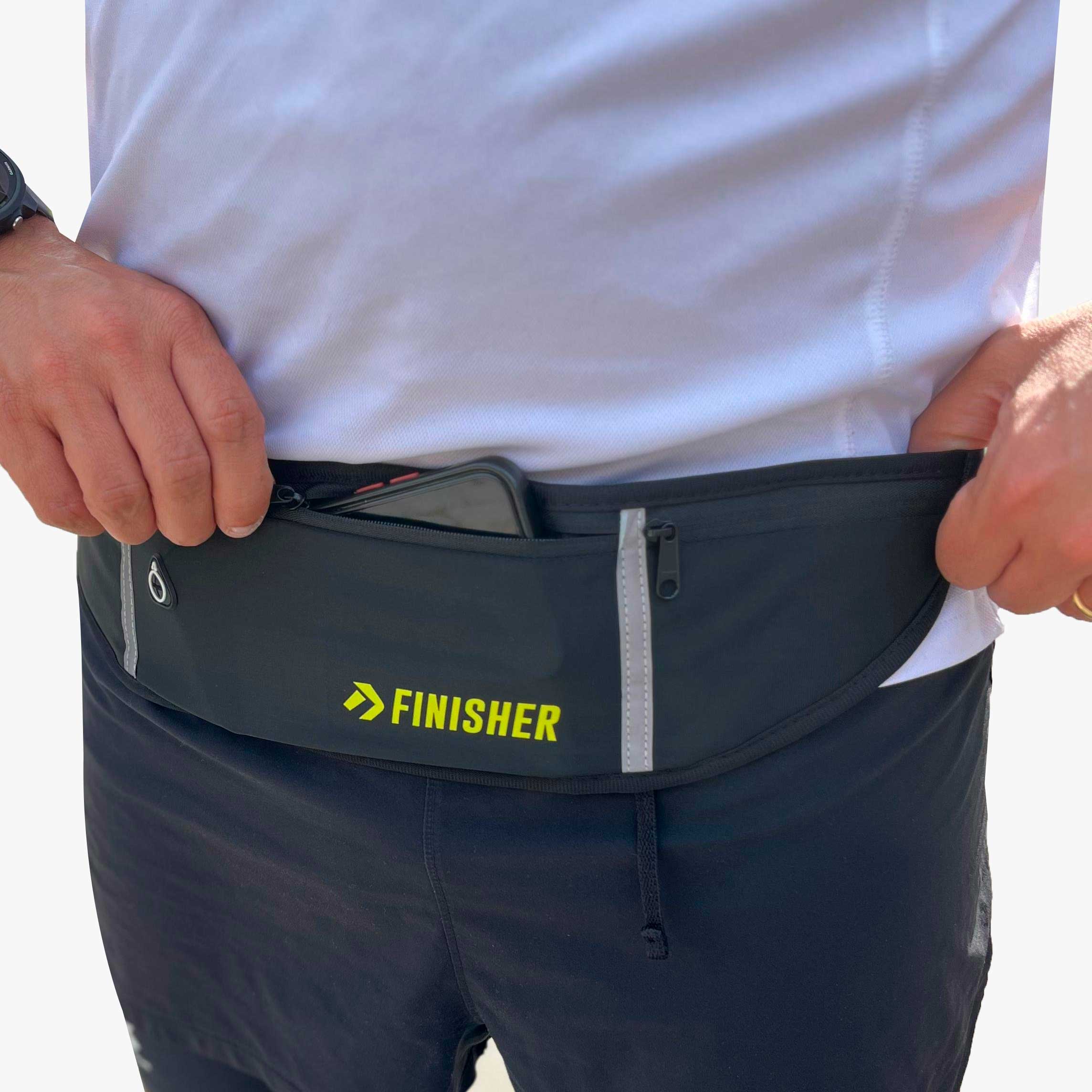 Finisher Banano Running Eliud 3 Bolsillos, NEGRO, hi-res