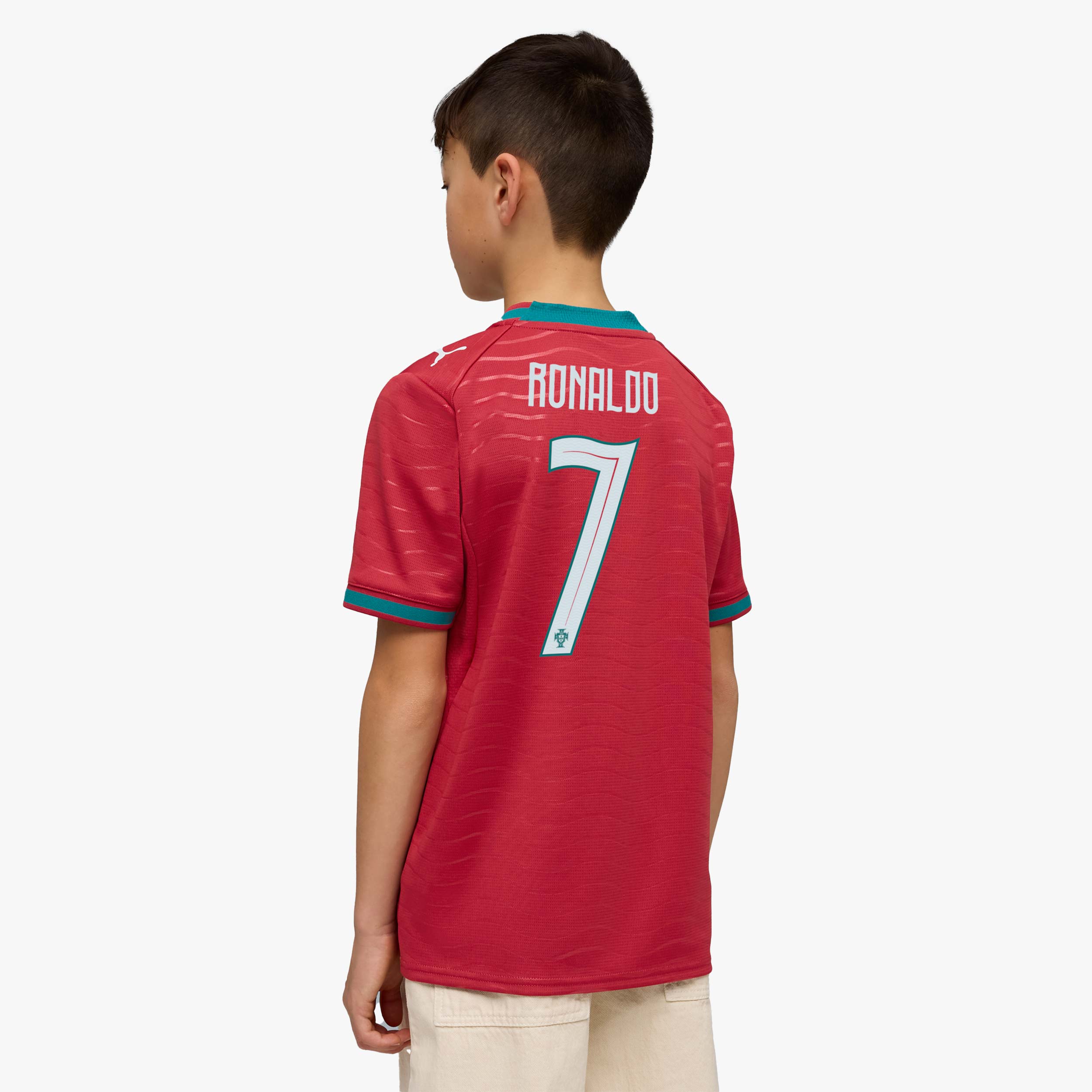 Puma Camiseta Portugal 2026 Local Juvenil, ROJO, hi-res