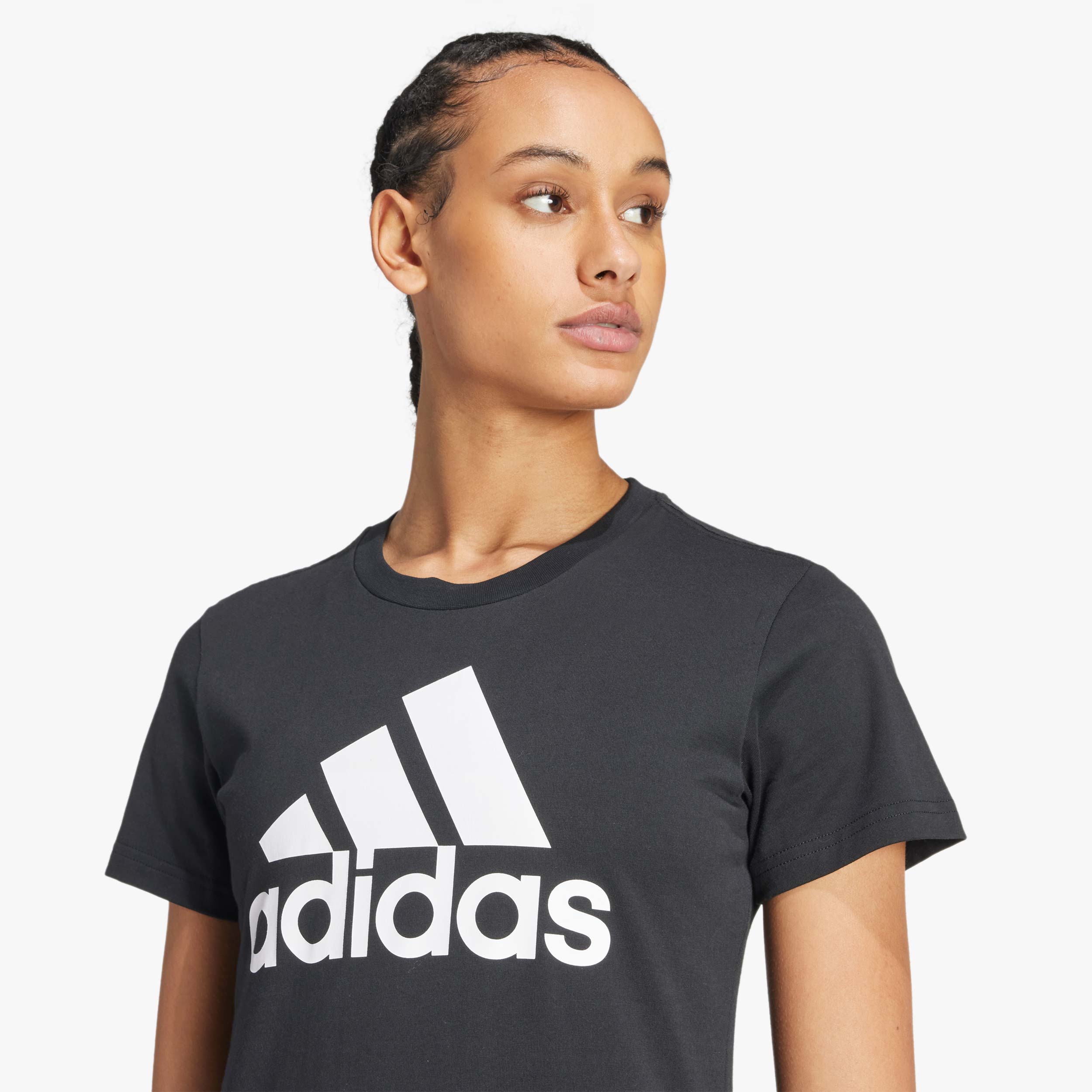 adidas Polera Loungwear Essentials Logo, NEGRO, hi-res