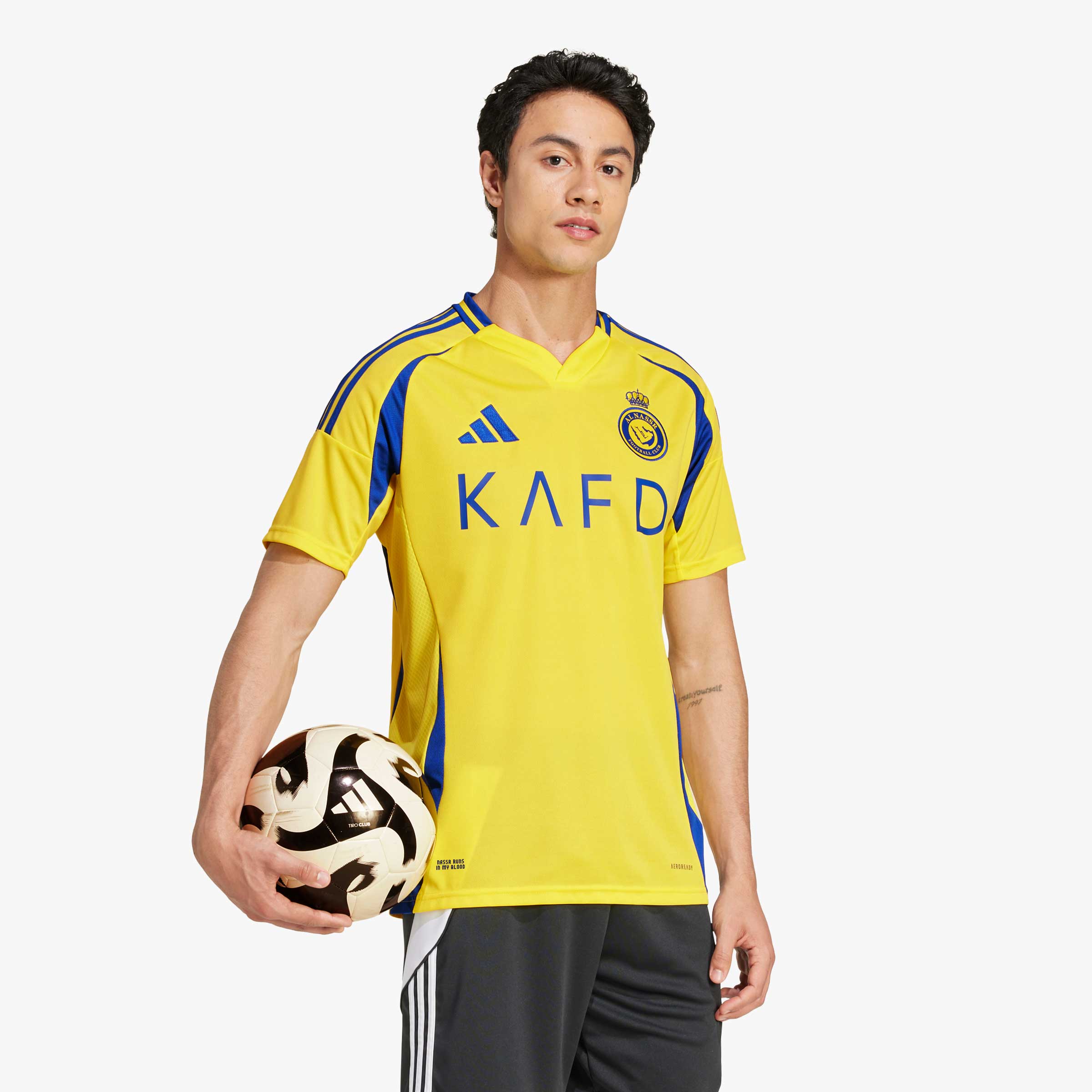 adidas Camiseta de Local Al Nassr FC 24/25 Ronaldo, AMARILLO, hi-res