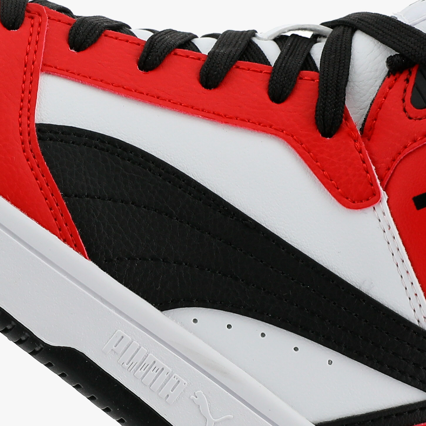 Puma Zapatillas Rebound V6 Mid JR, ROJO, hi-res