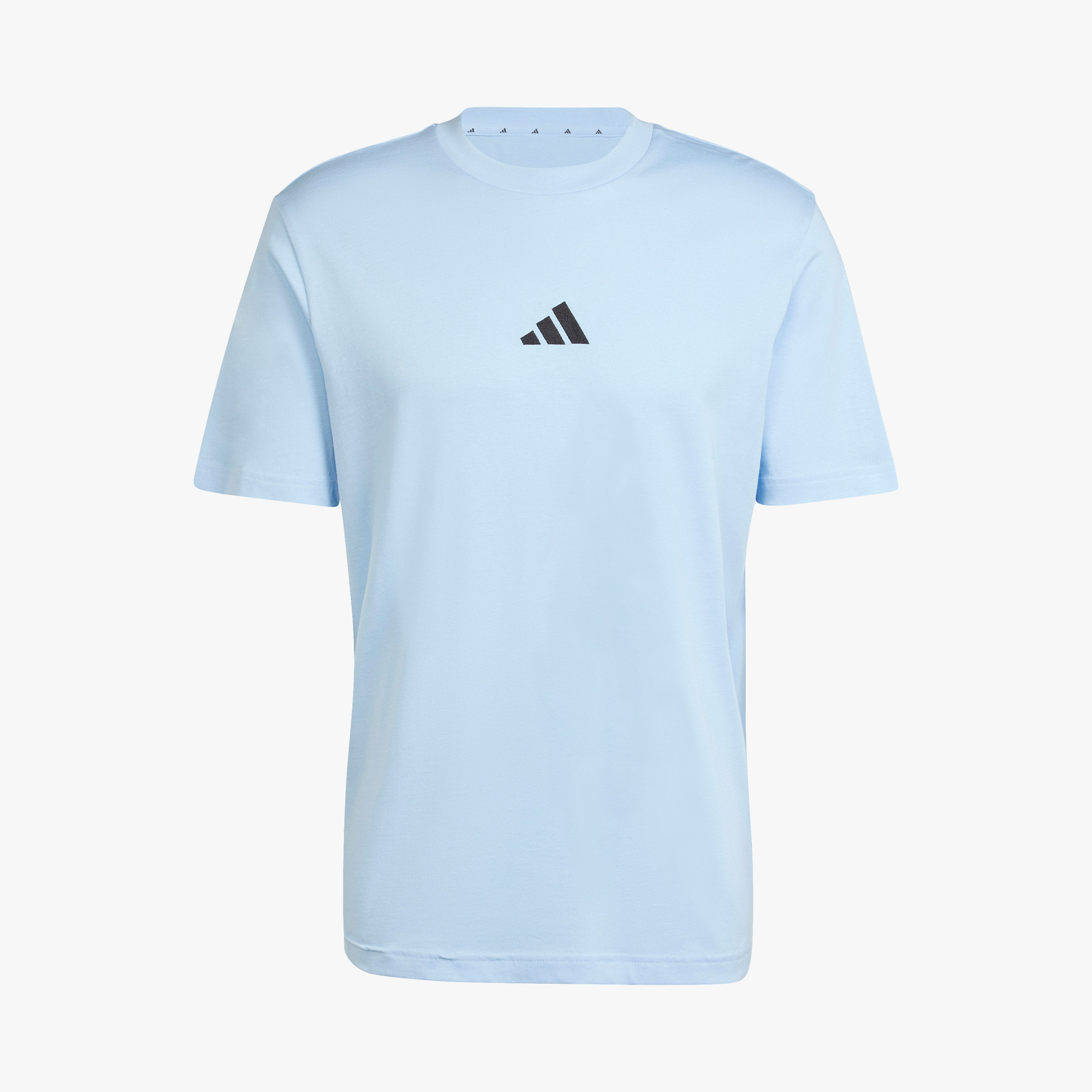 adidas Polera Essentials Small Logo, AZUL, hi-res