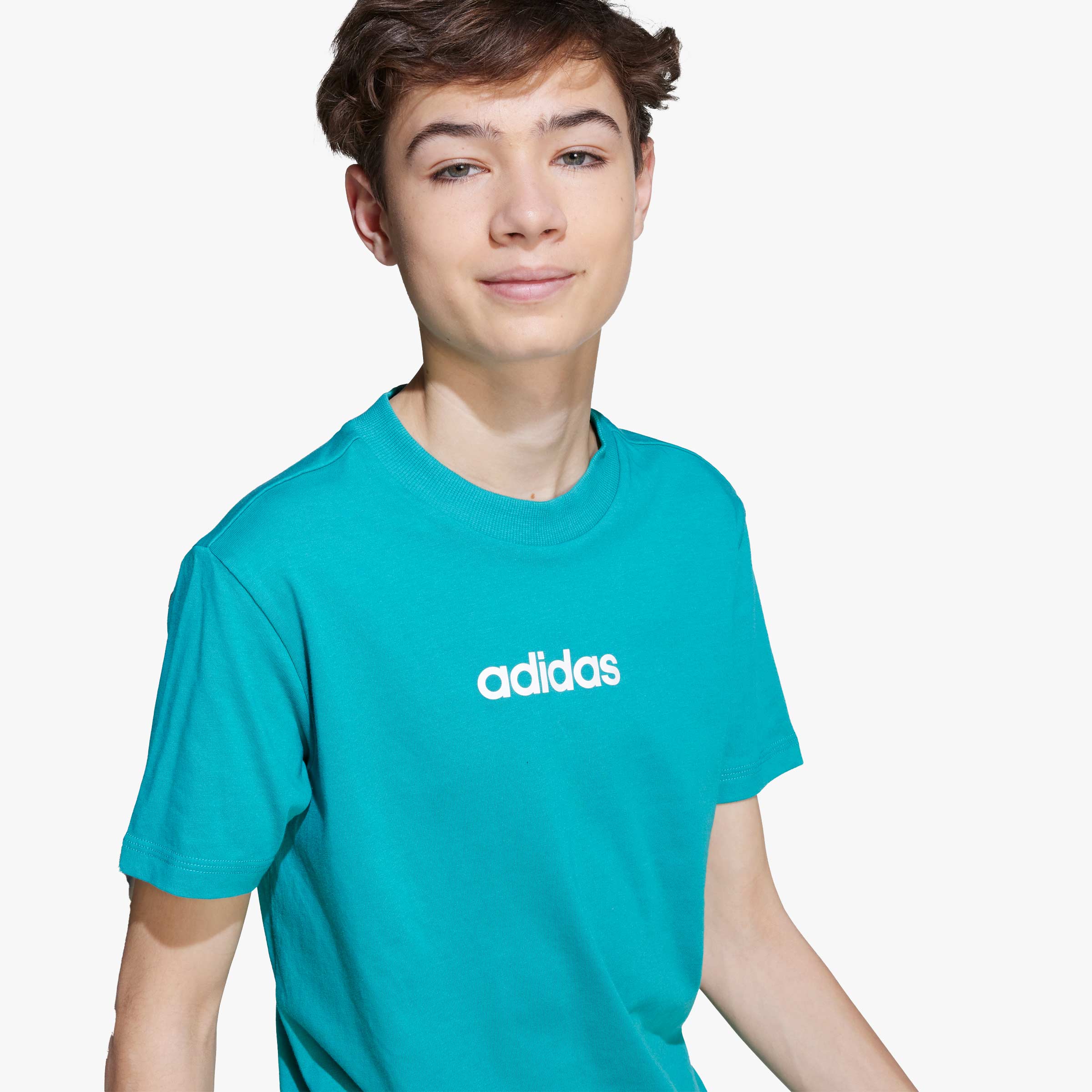 adidas Polera Essentials Ni&ntilde;os, BLANCO, hi-res