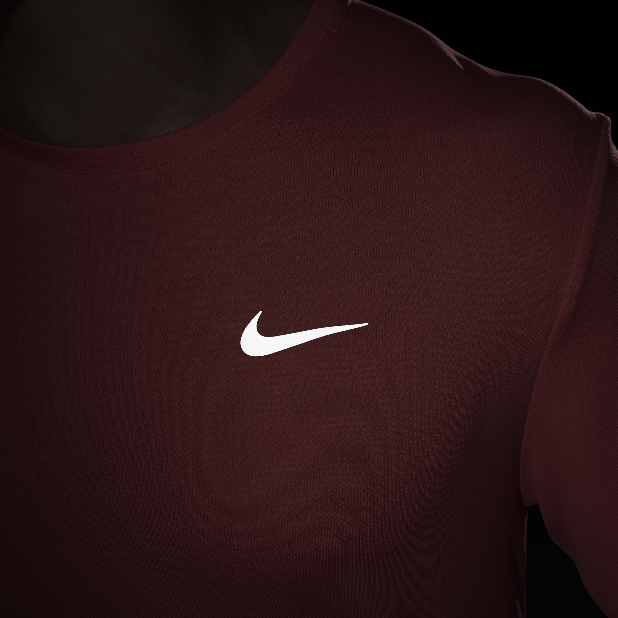 Nike Polera Miler, ROJO, hi-res
