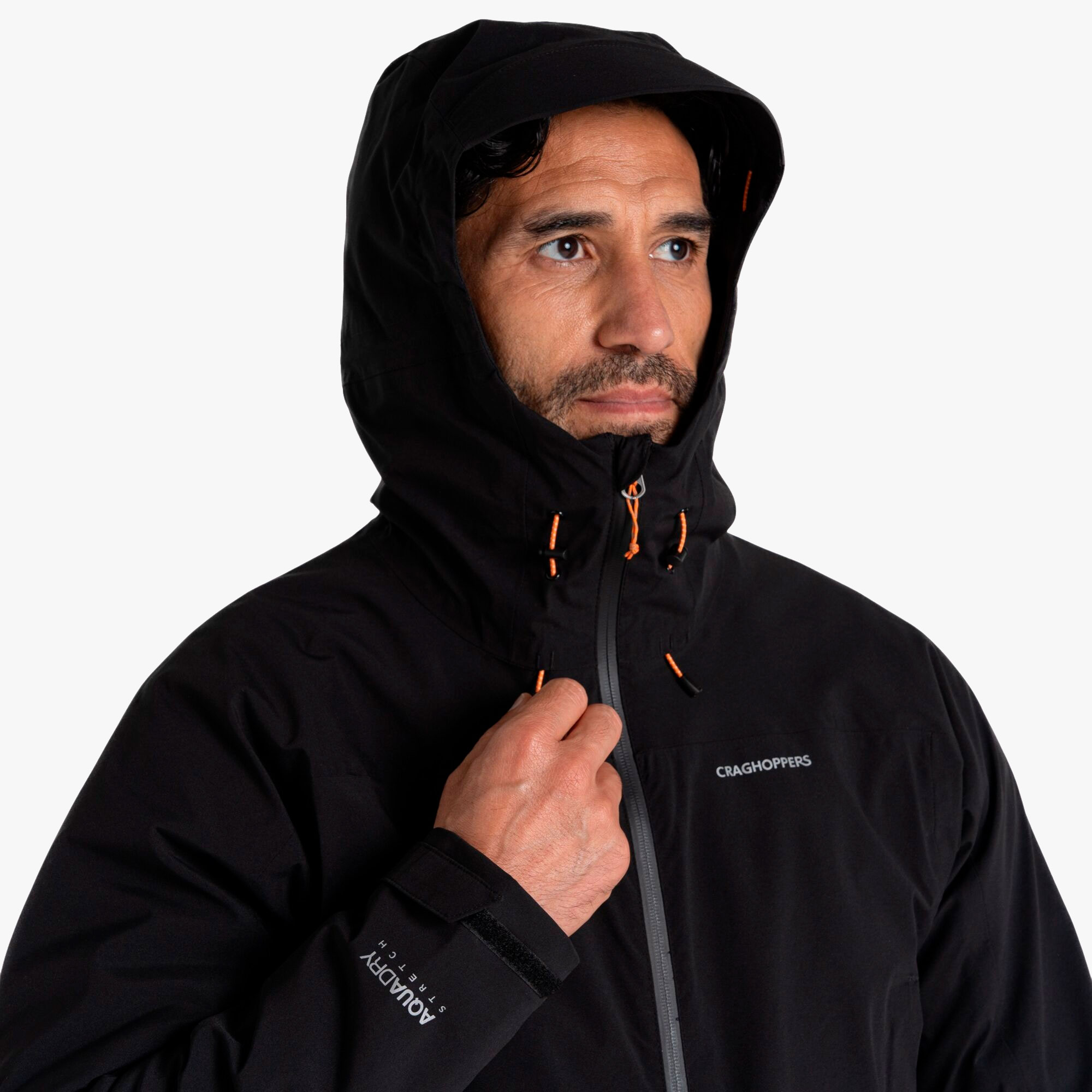 Craghoppers Chaqueta Impermeable Posa, NEGRO, hi-res