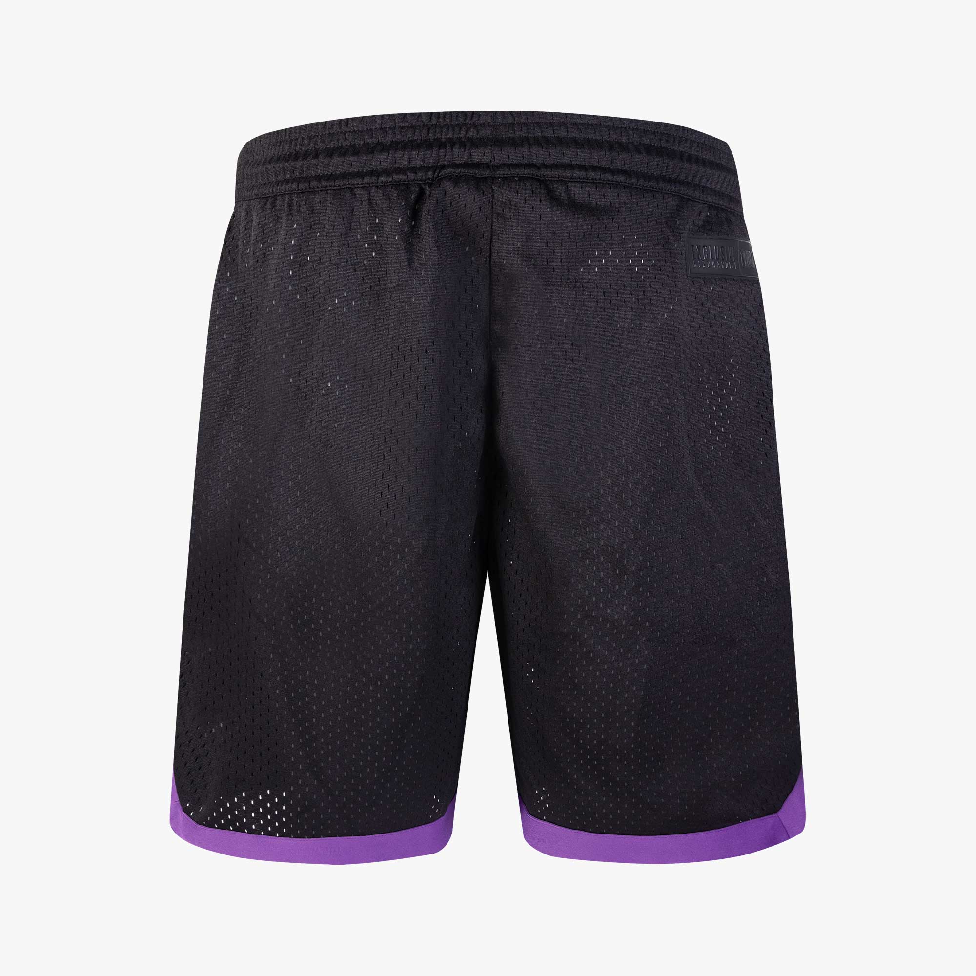 NBA Short Front Logo Lakers, NEGRO, hi-res
