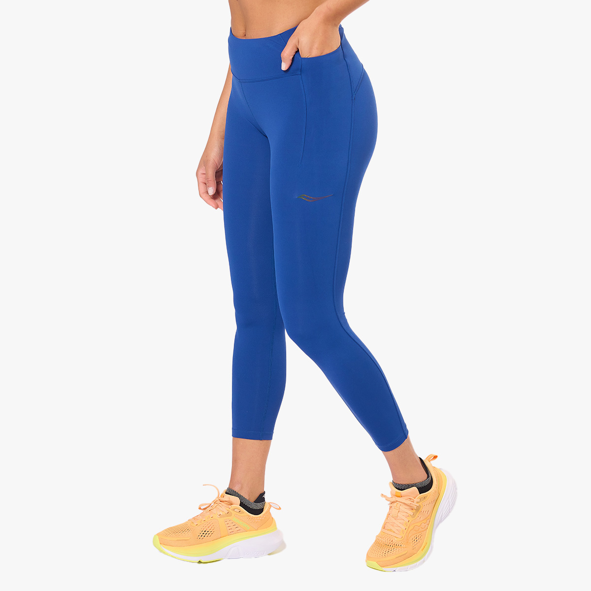 Saucony Calzas Fortify Crop, AZUL, hi-res