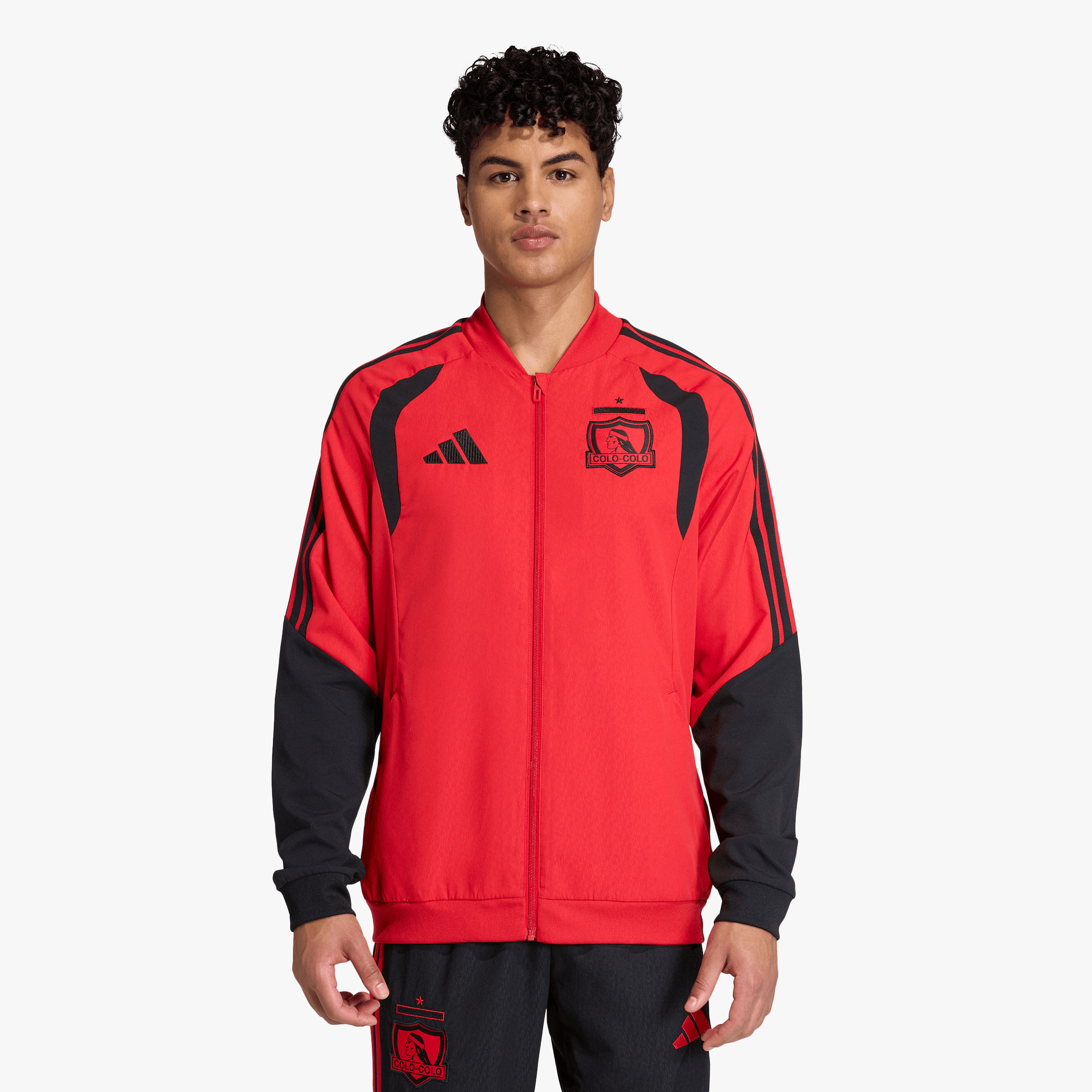 adidas Chaqueta de presentaci&oacute;n Colo-Colo Tiro 26 Competition, ROJO, hi-res