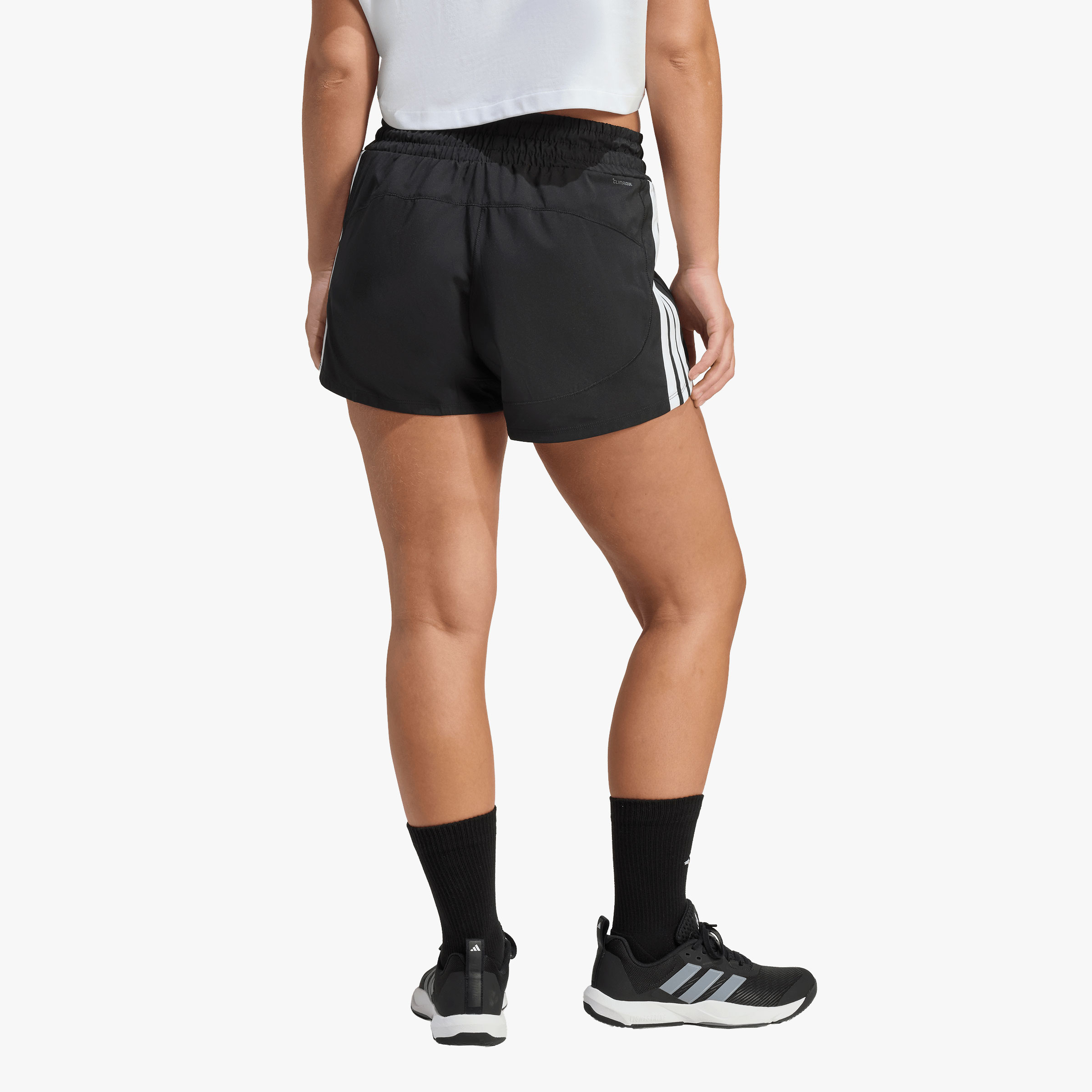 adidas Shorts Pacer de Entrenamiento, NEGRO, hi-res