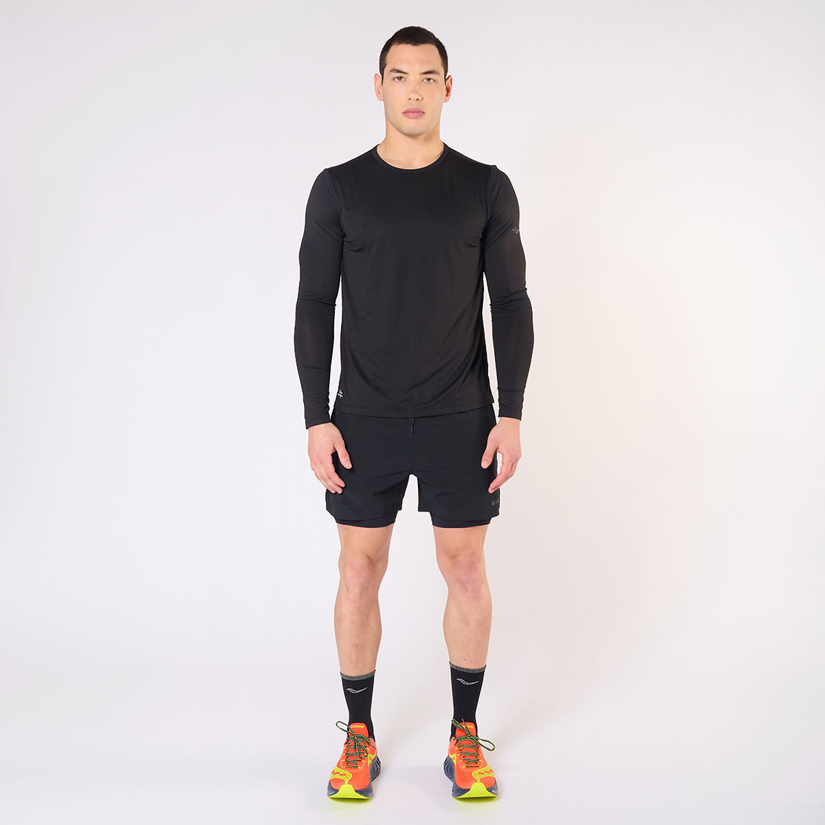 Saucony Polera Stopwatch, NEGRO, hi-res