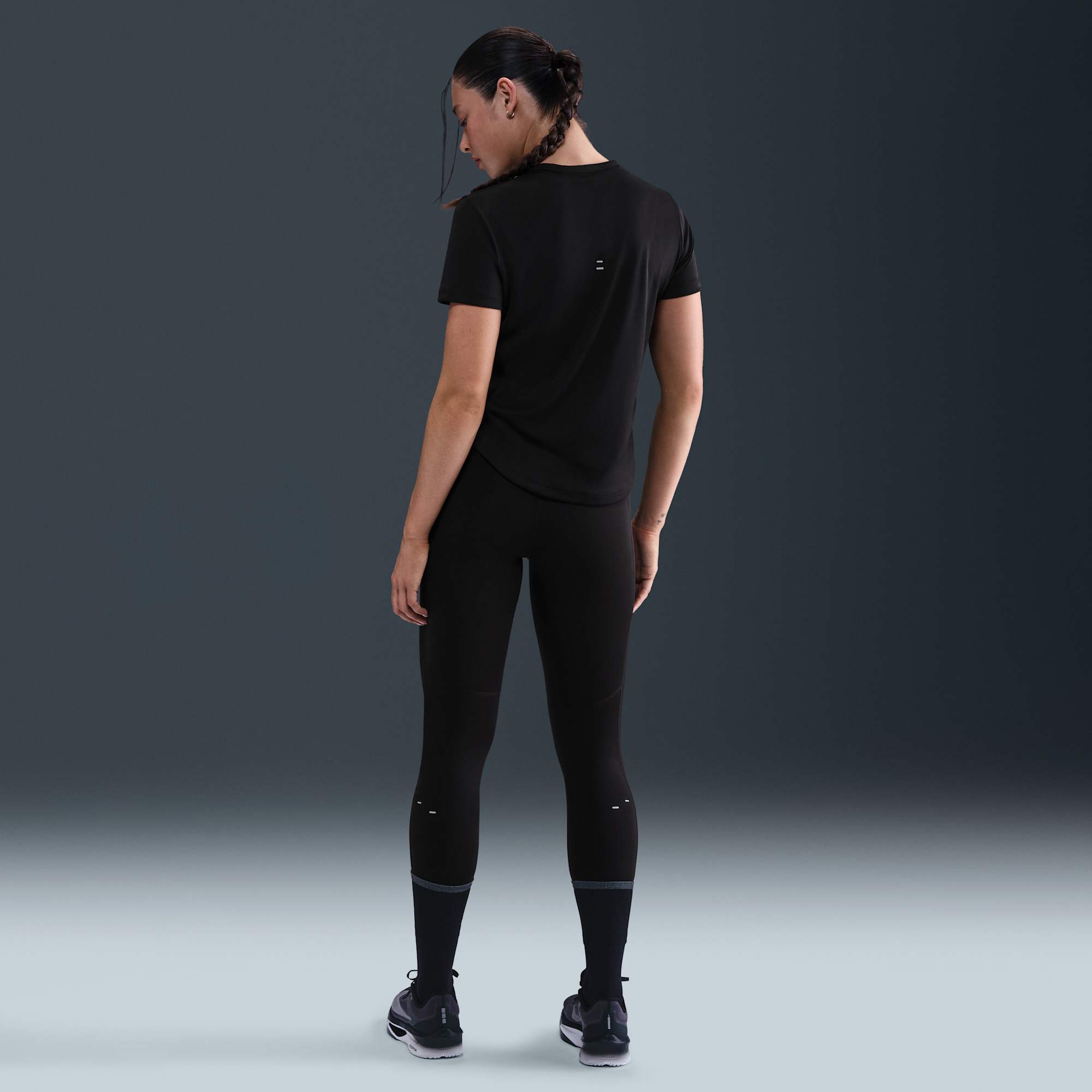 Nike Polera Tempo Swoosh Run, NEGRO, hi-res