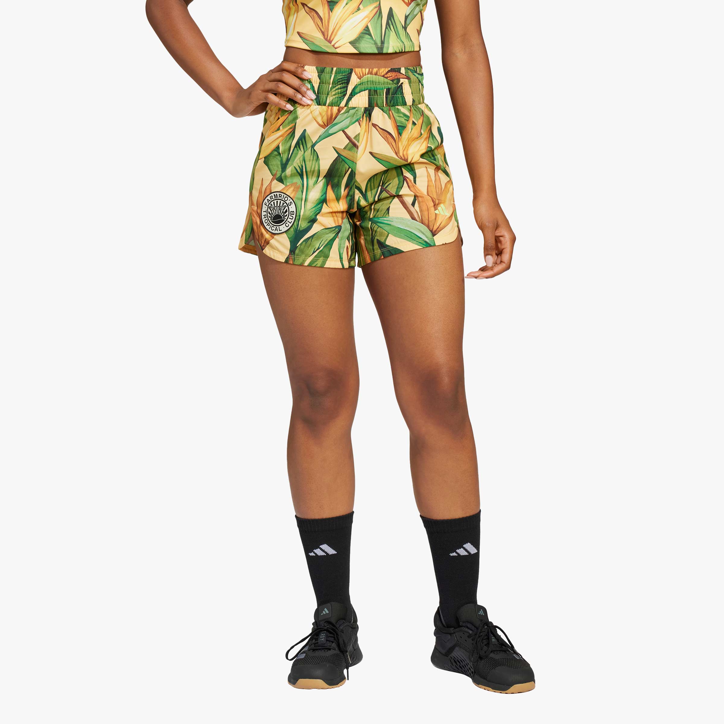 adidas Shorts Pacer x FARM Rio, VERDE, hi-res