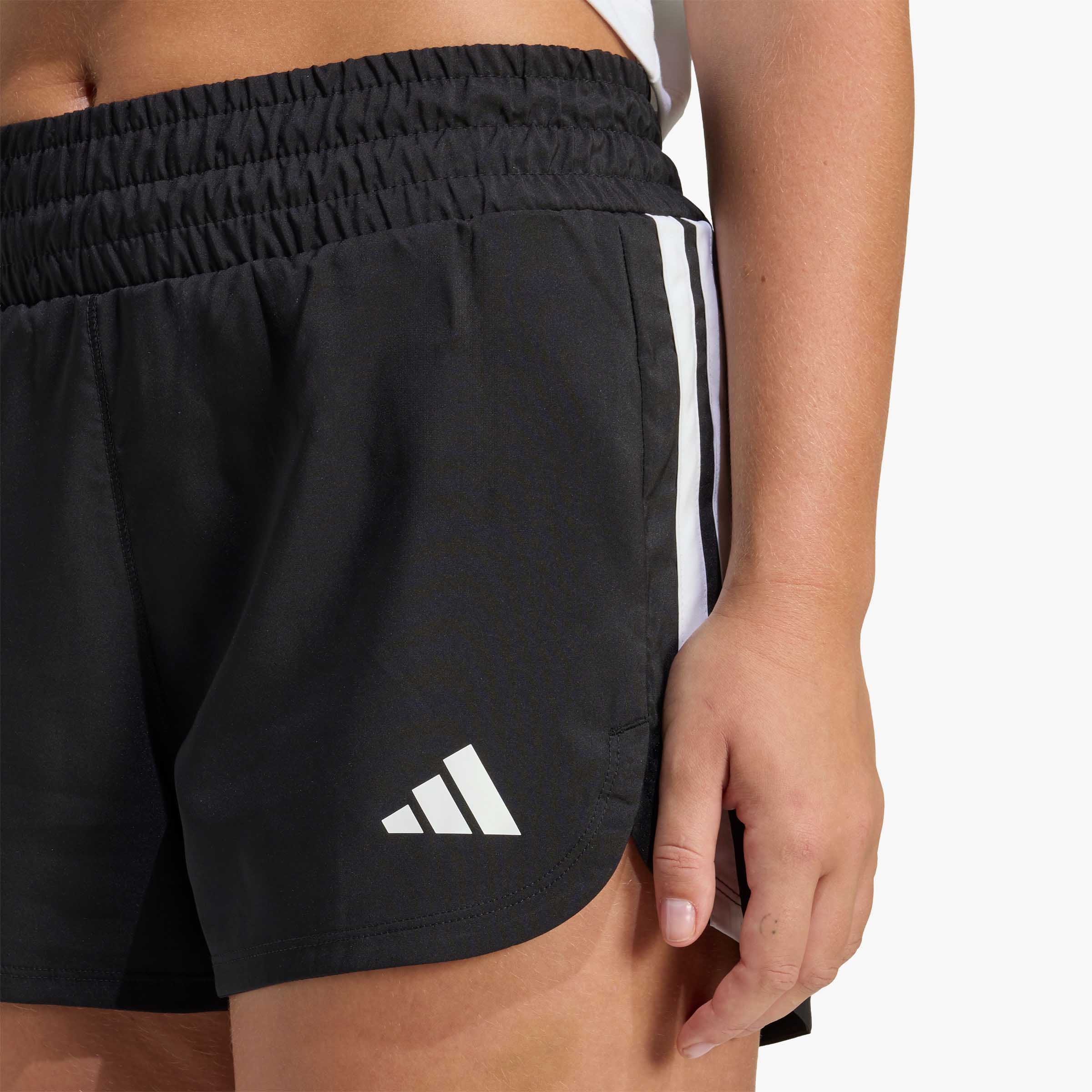 adidas Shorts Pacer de Entrenamiento, NEGRO, hi-res