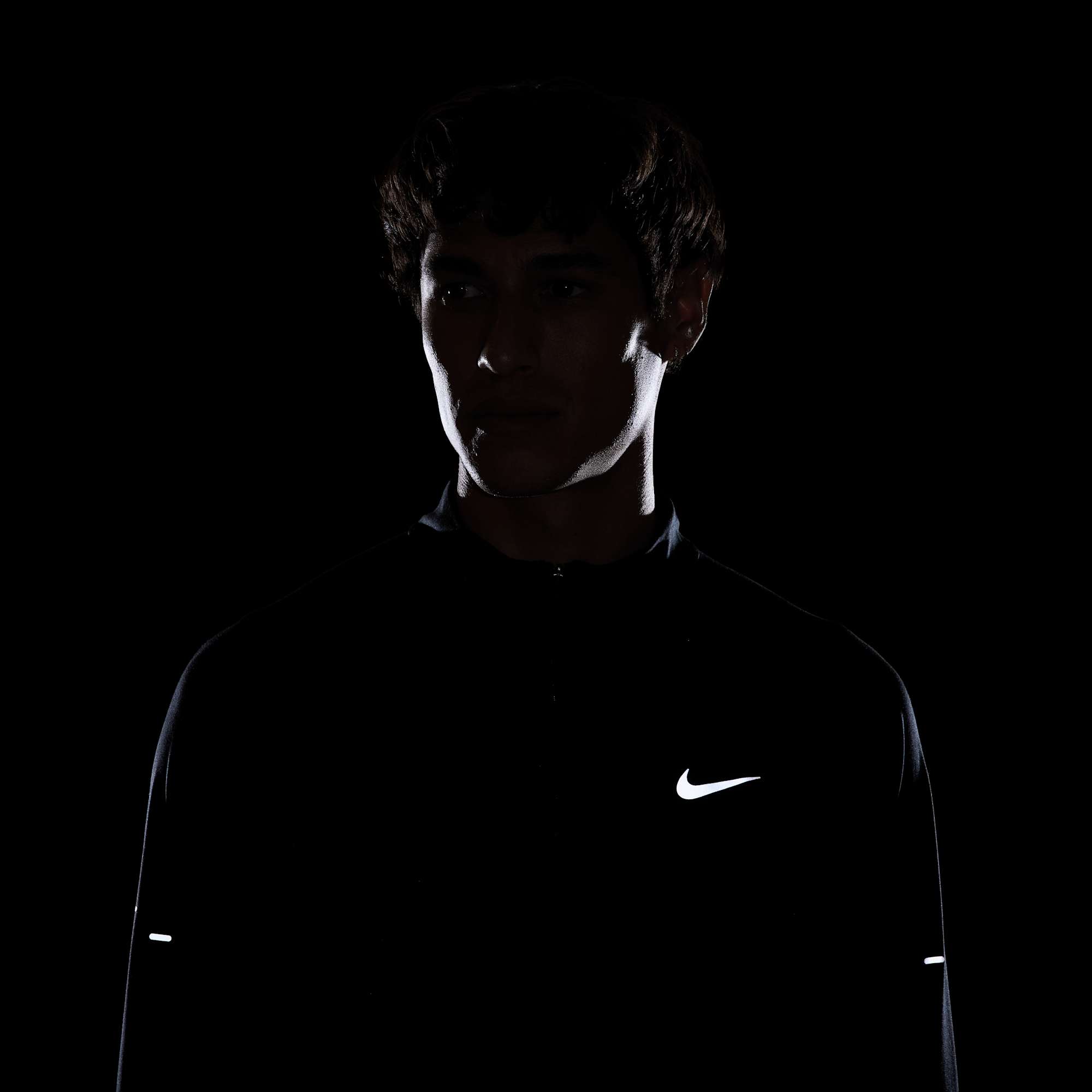 Nike Polera Dri-FIT 1/4-Zip Stride, NEGRO, hi-res