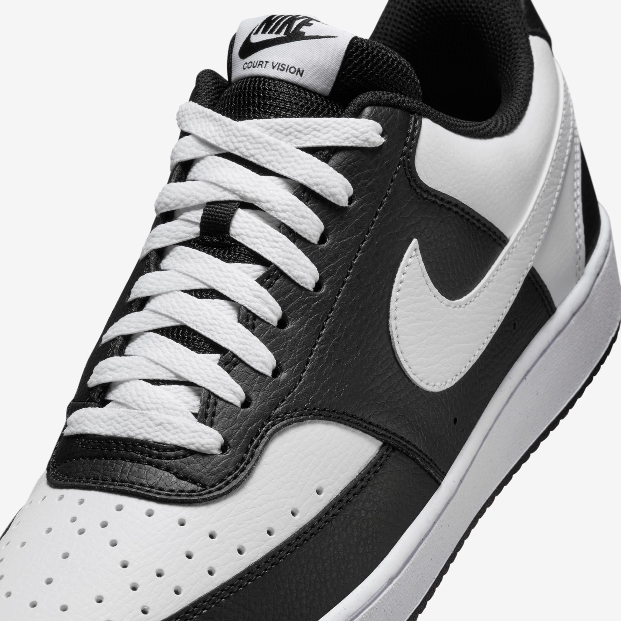 Nike Court Vision Low, NEGRO, hi-res