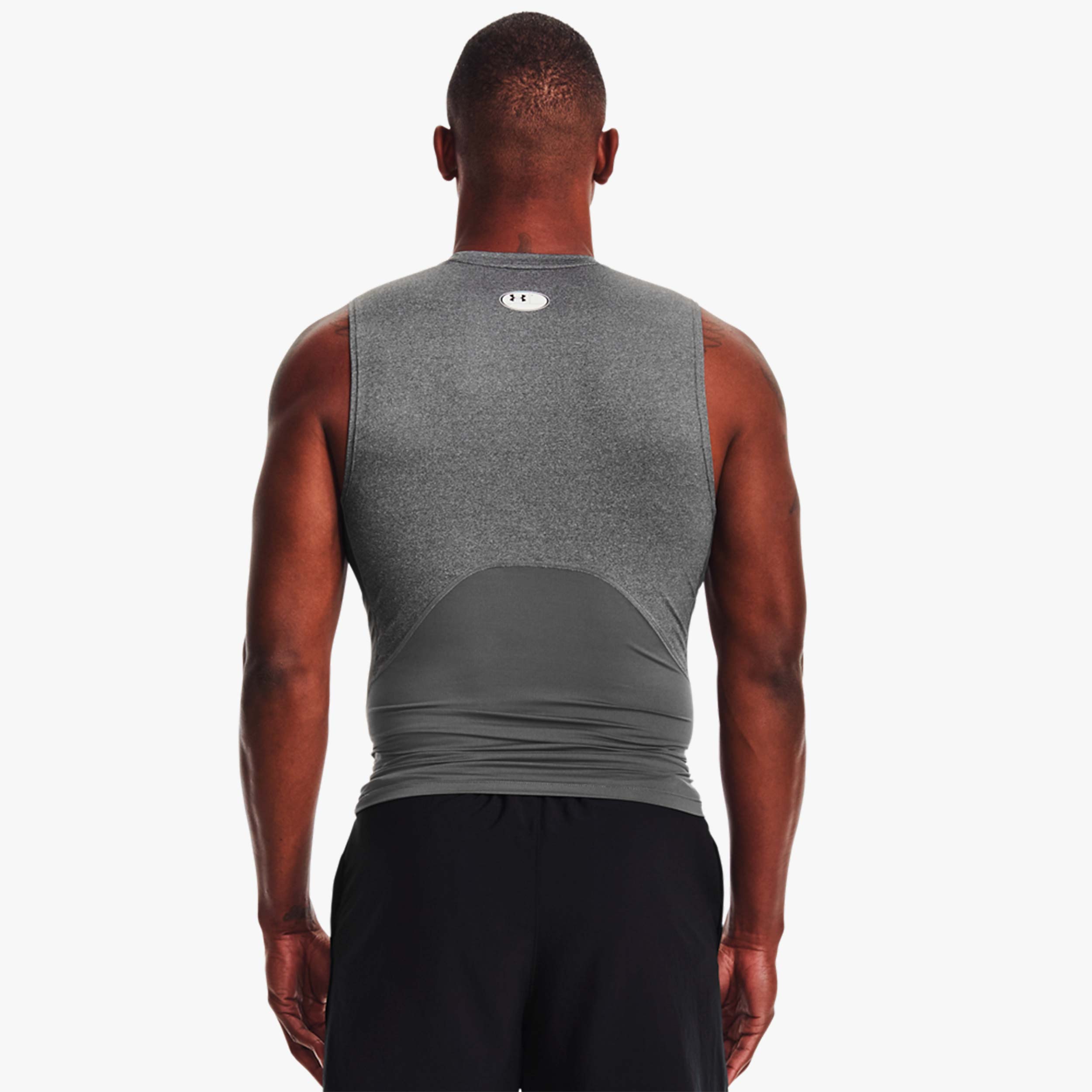 Under Armour Polera HeatGear, GRIS, hi-res
