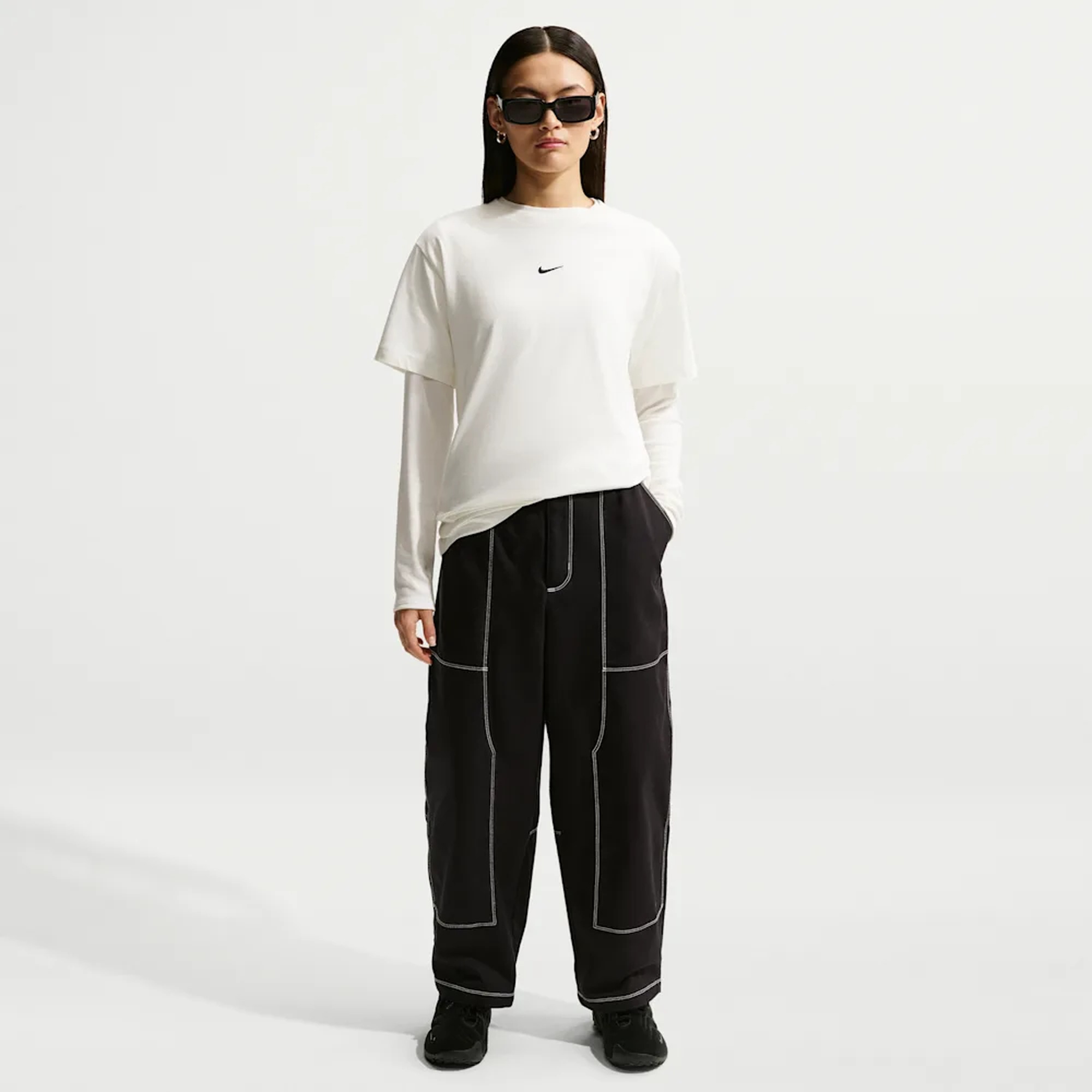 Nike Polera Oversize Sportswear, BLANCO, hi-res